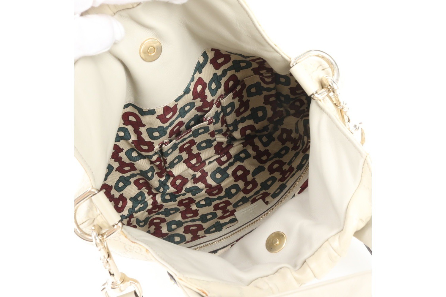 Guccissima Hysteria 203486 Leather 2-Way Shoulder Bag — view 8