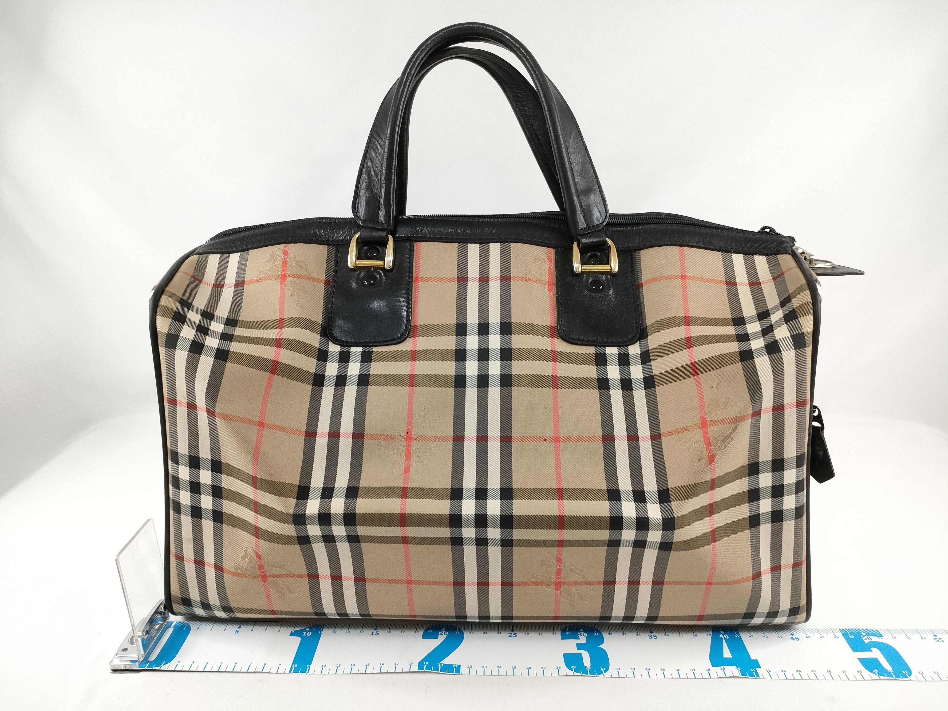 BURBERRYs Boston Bag Nova Check with Lock — view 2