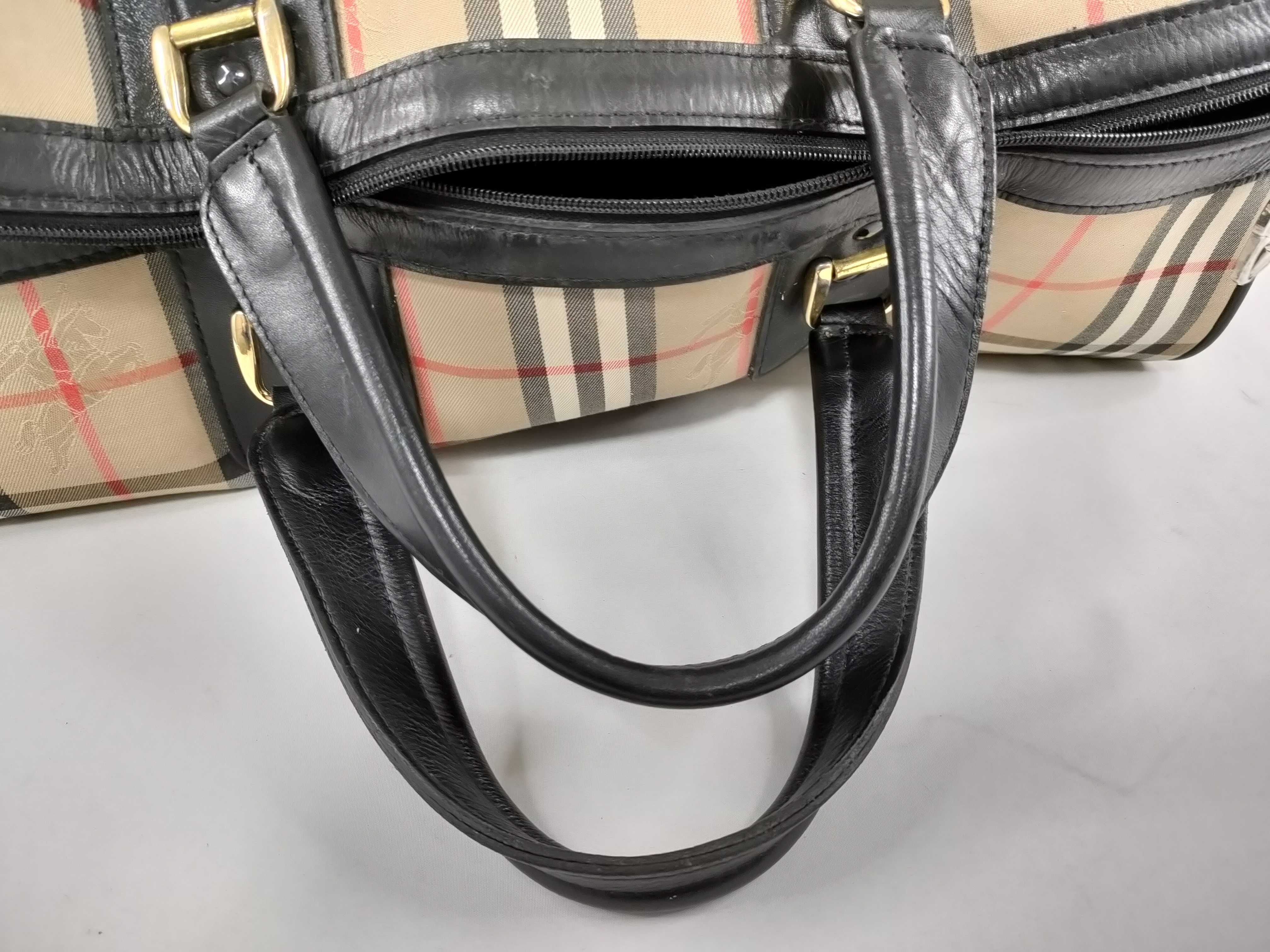BURBERRYs Boston Bag Nova Check with Lock — view 13