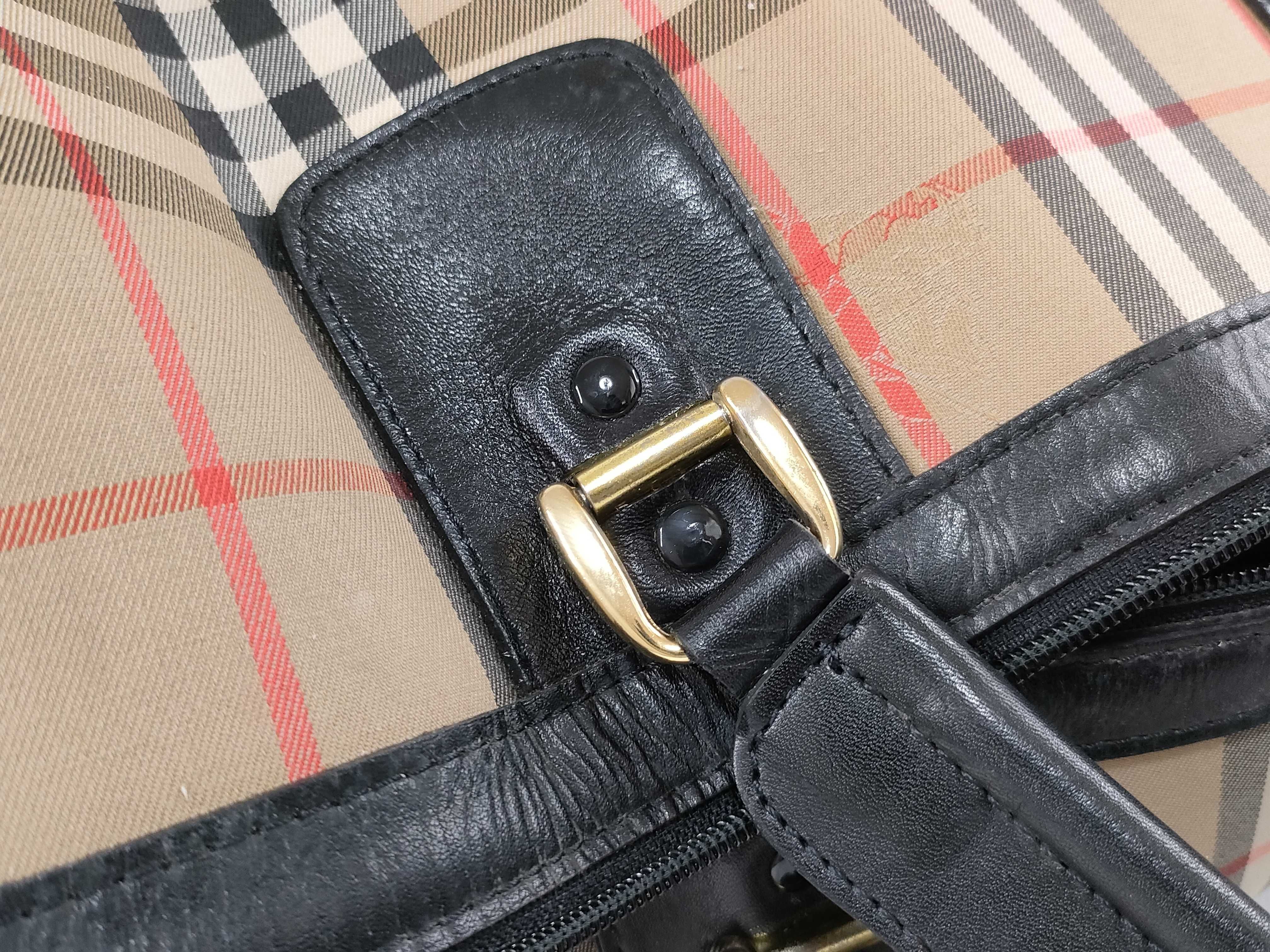 BURBERRYs Boston Bag Nova Check with Lock — view 15