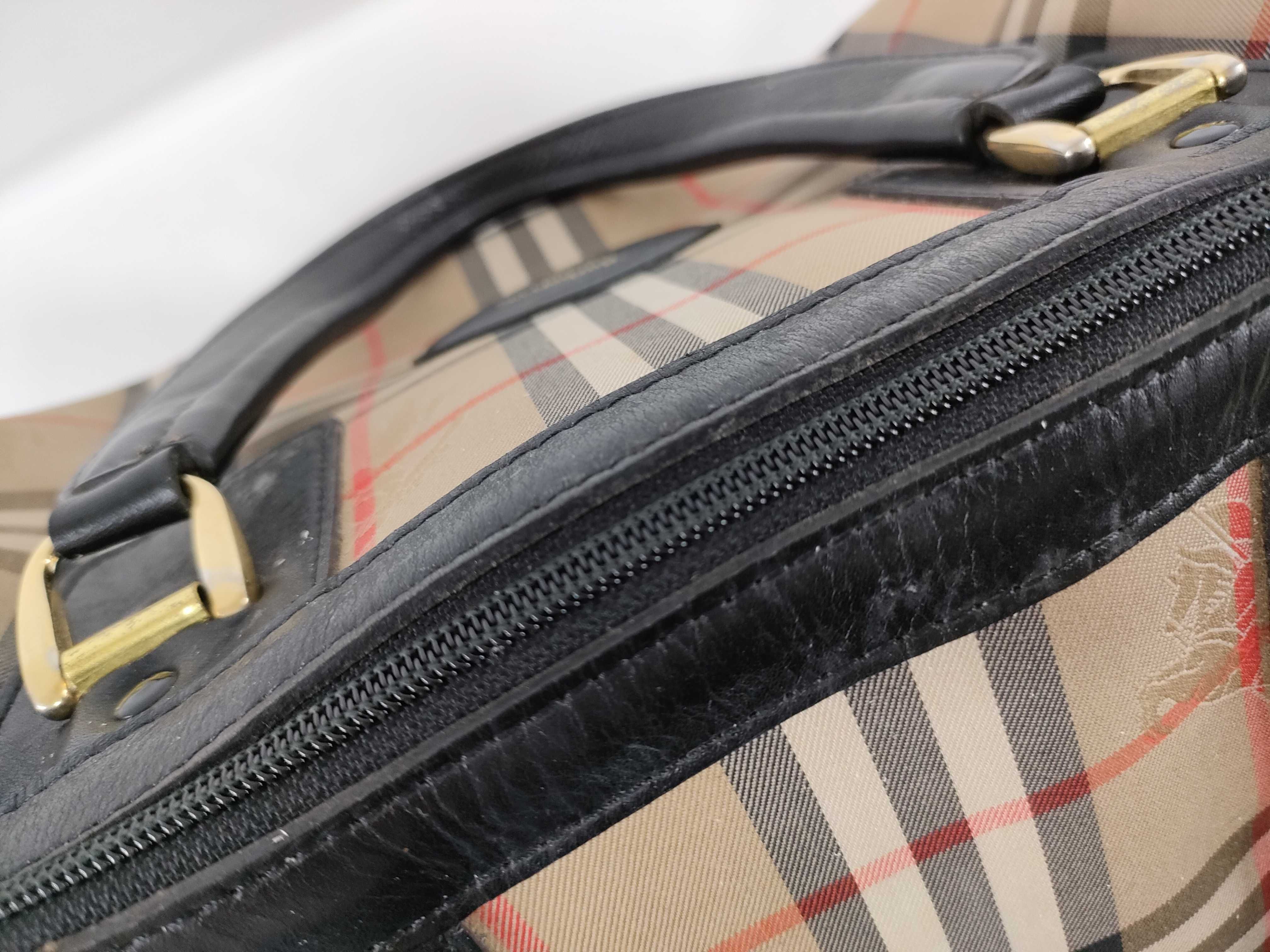 BURBERRYs Boston Bag Nova Check with Lock — view 6