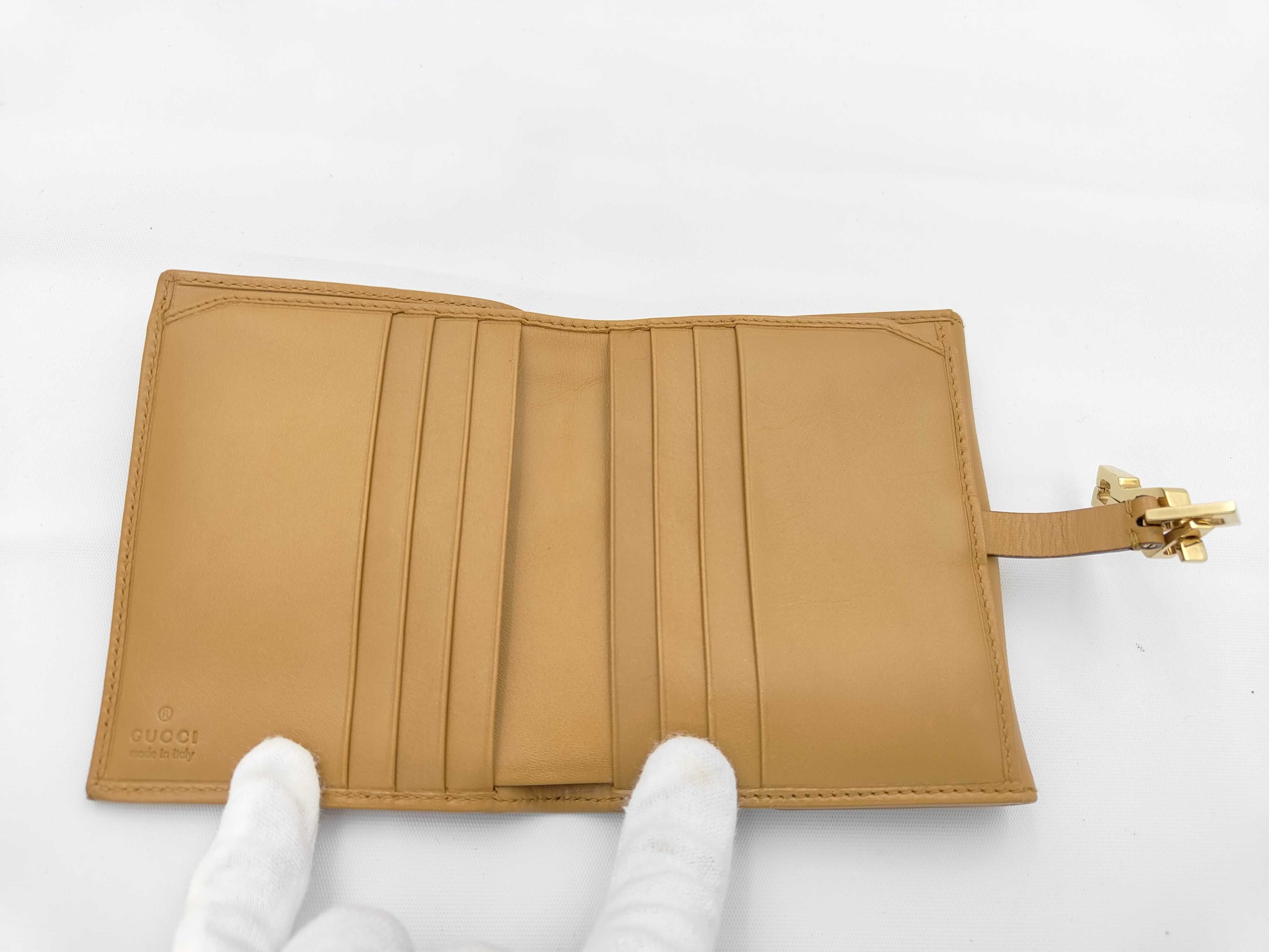 Jackie Bi-fold Wallet, Suede, Orange — view 4