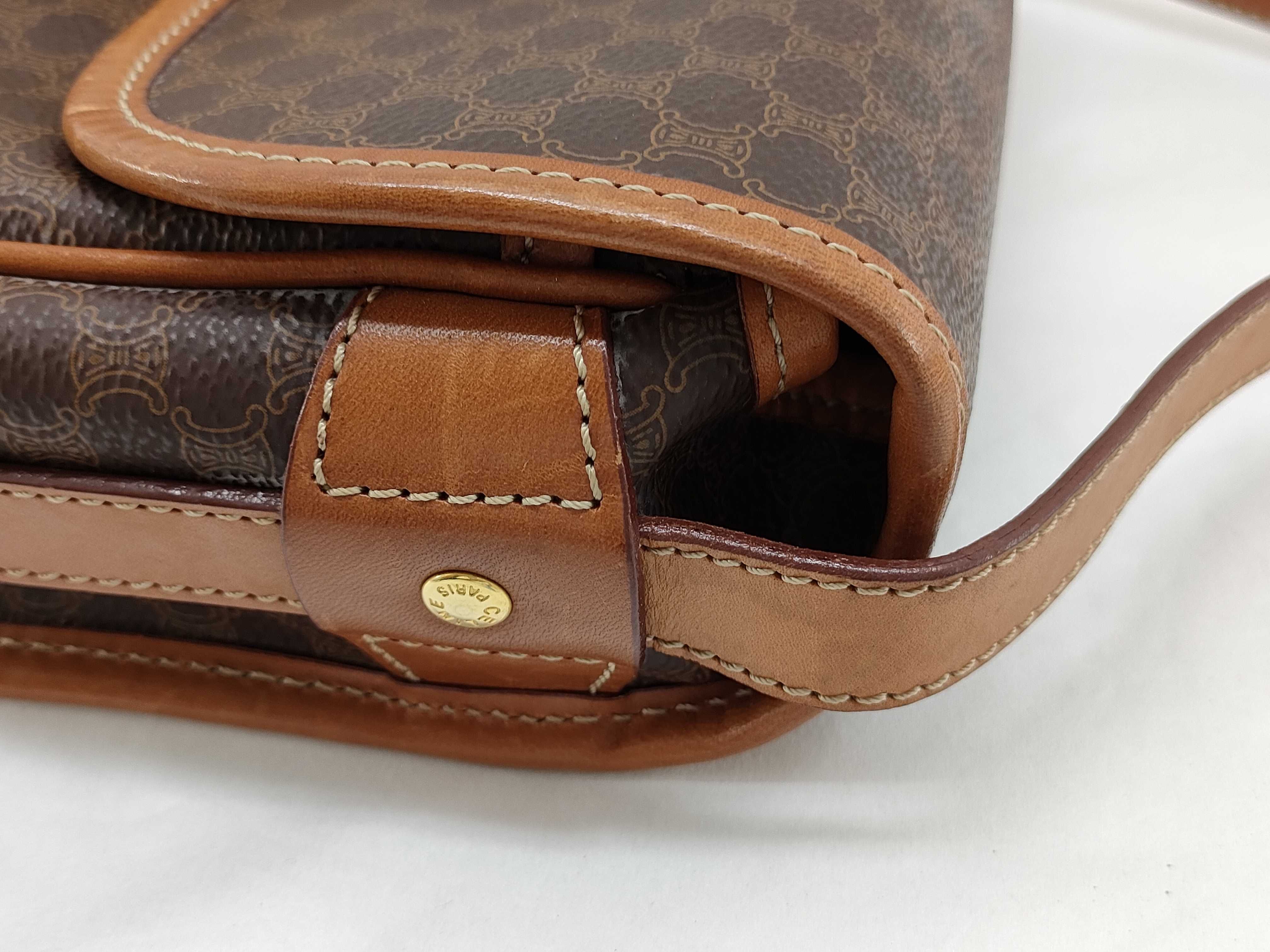 DM95 Macadam PVC Leather Shoulder Bag, Brown — view 5