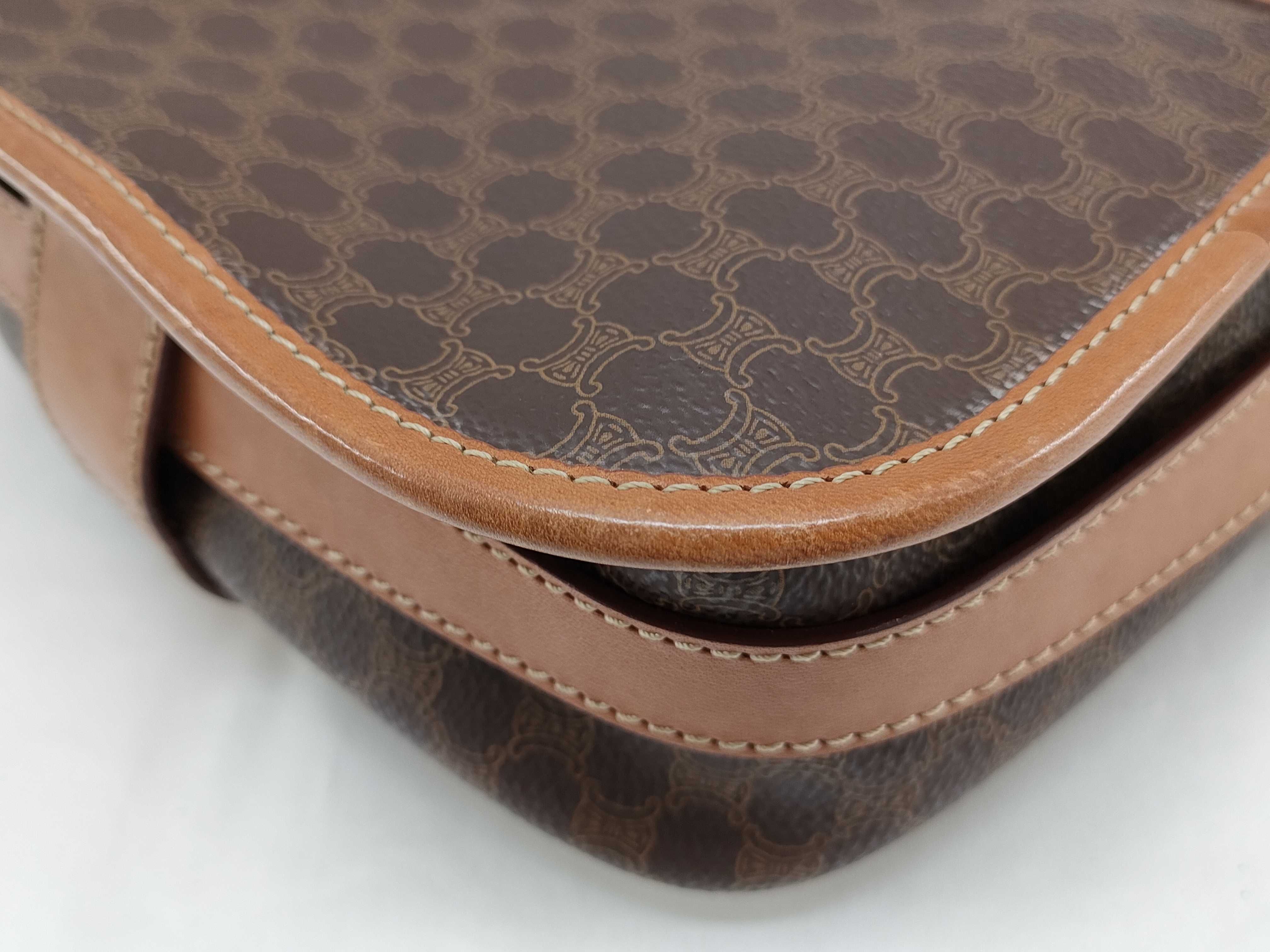 DM95 Macadam PVC Leather Shoulder Bag, Brown — view 6