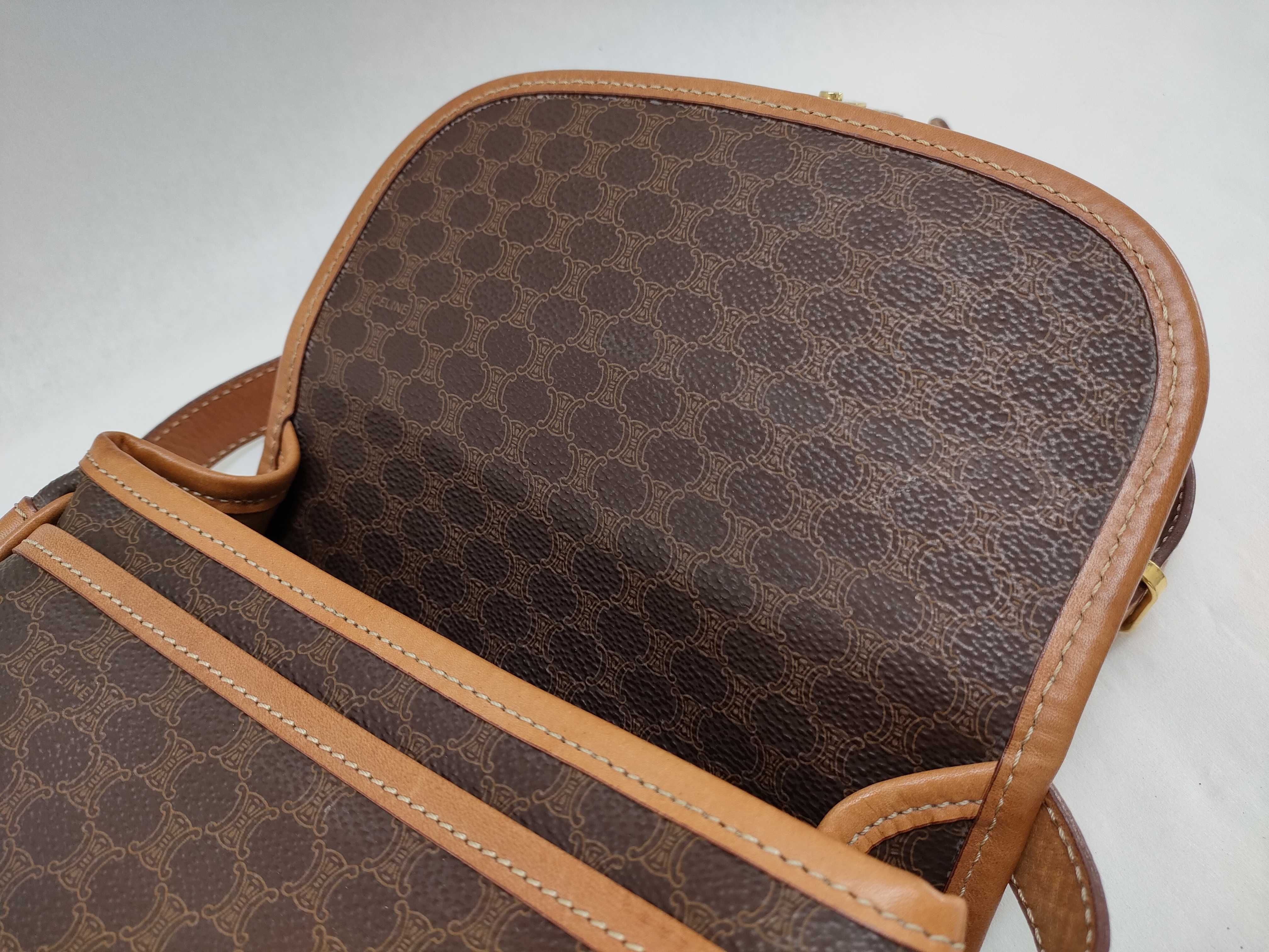 DM95 Macadam PVC Leather Shoulder Bag, Brown — view 8