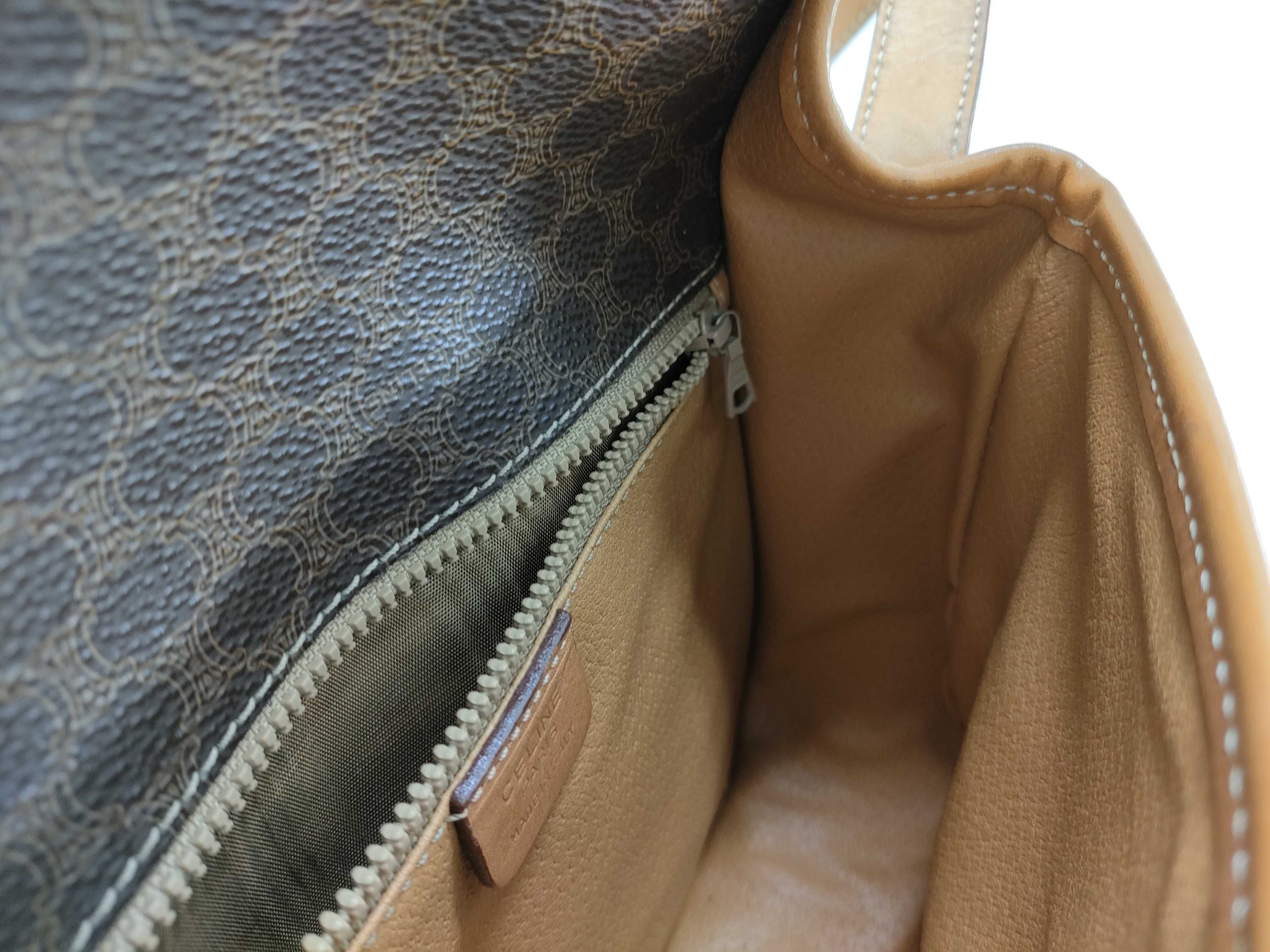 DM95 Macadam PVC Leather Shoulder Bag, Brown — view 9