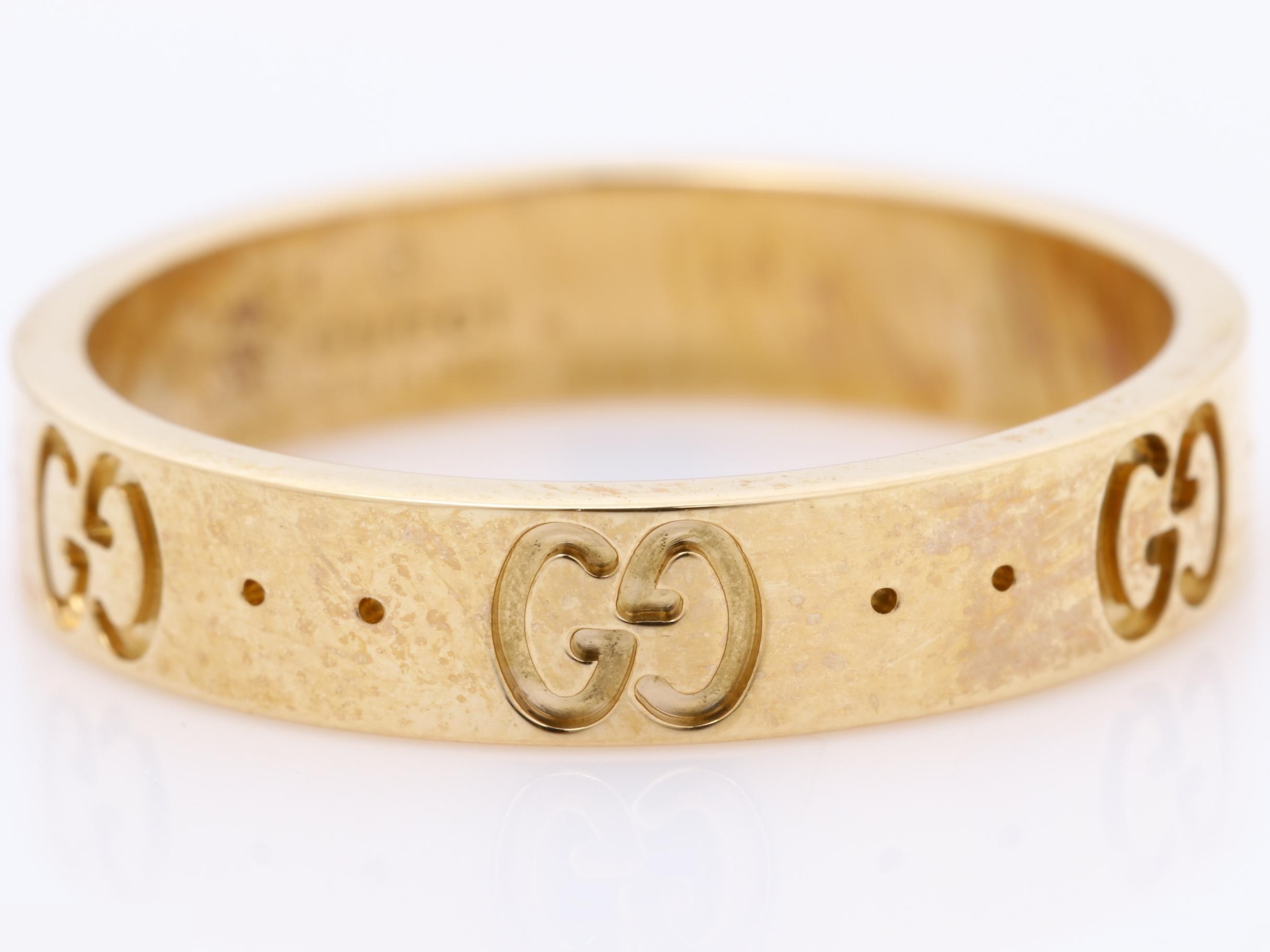 K18PG ICON ring, 4mm width, size 13/approx. US size 12, 3.98g — view 2