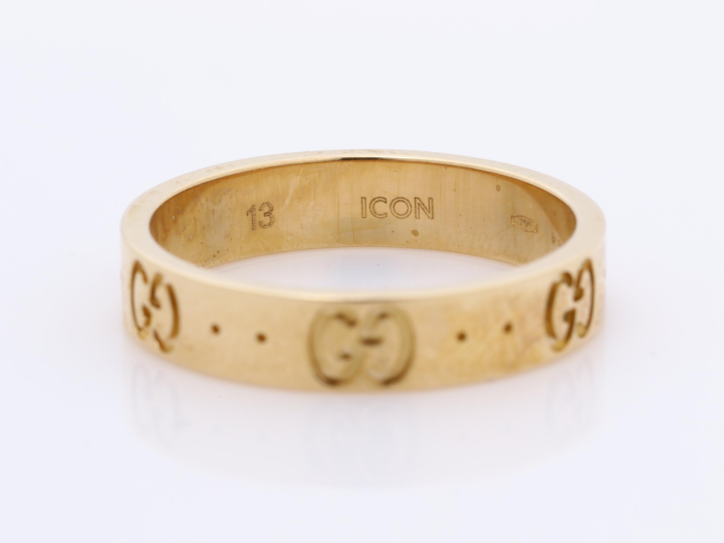 K18PG ICON ring, 4mm width, size 13/approx. US size 12, 3.98g — view 4