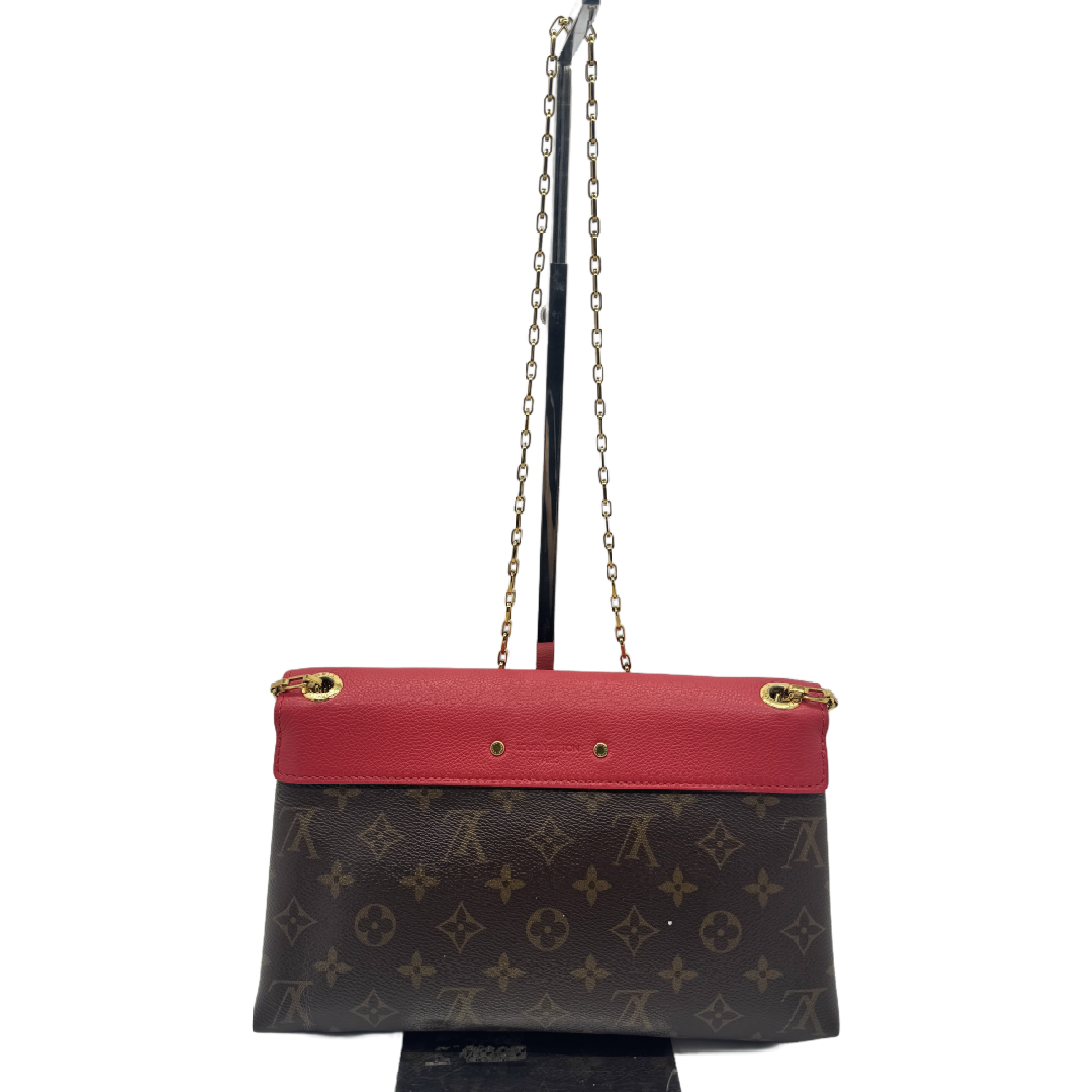 Monogram Pallas Chain Leather Chain Shoulder Bag — view 2