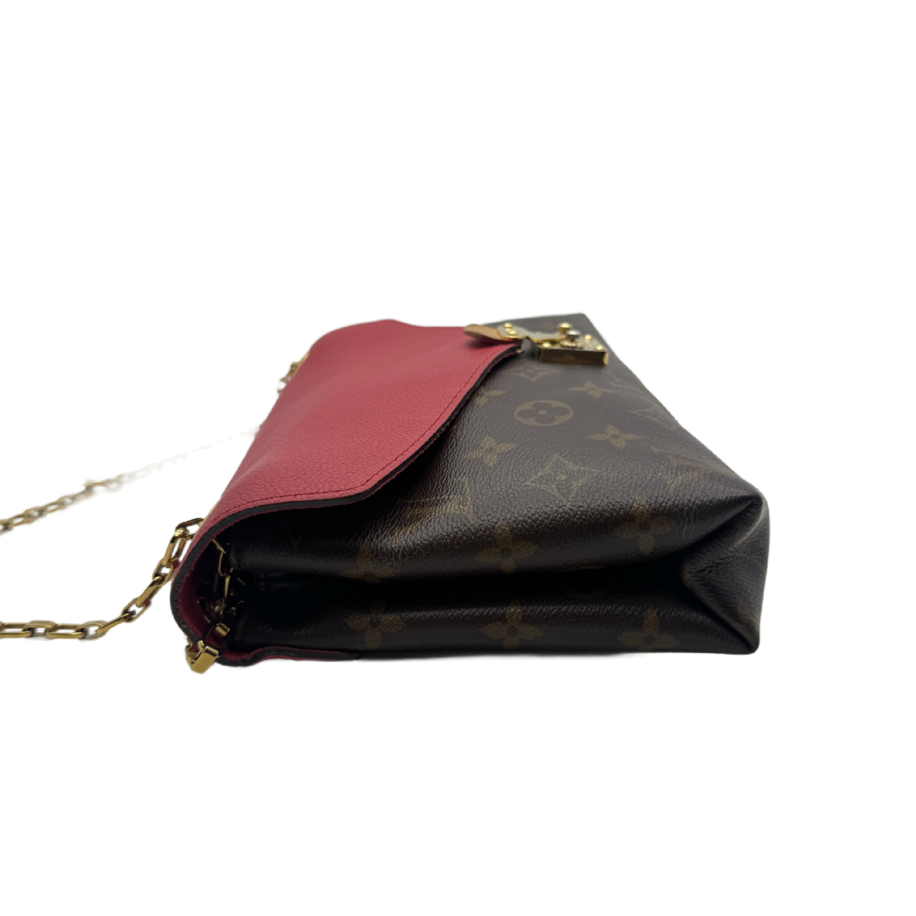 Monogram Pallas Chain Leather Chain Shoulder Bag — view 4