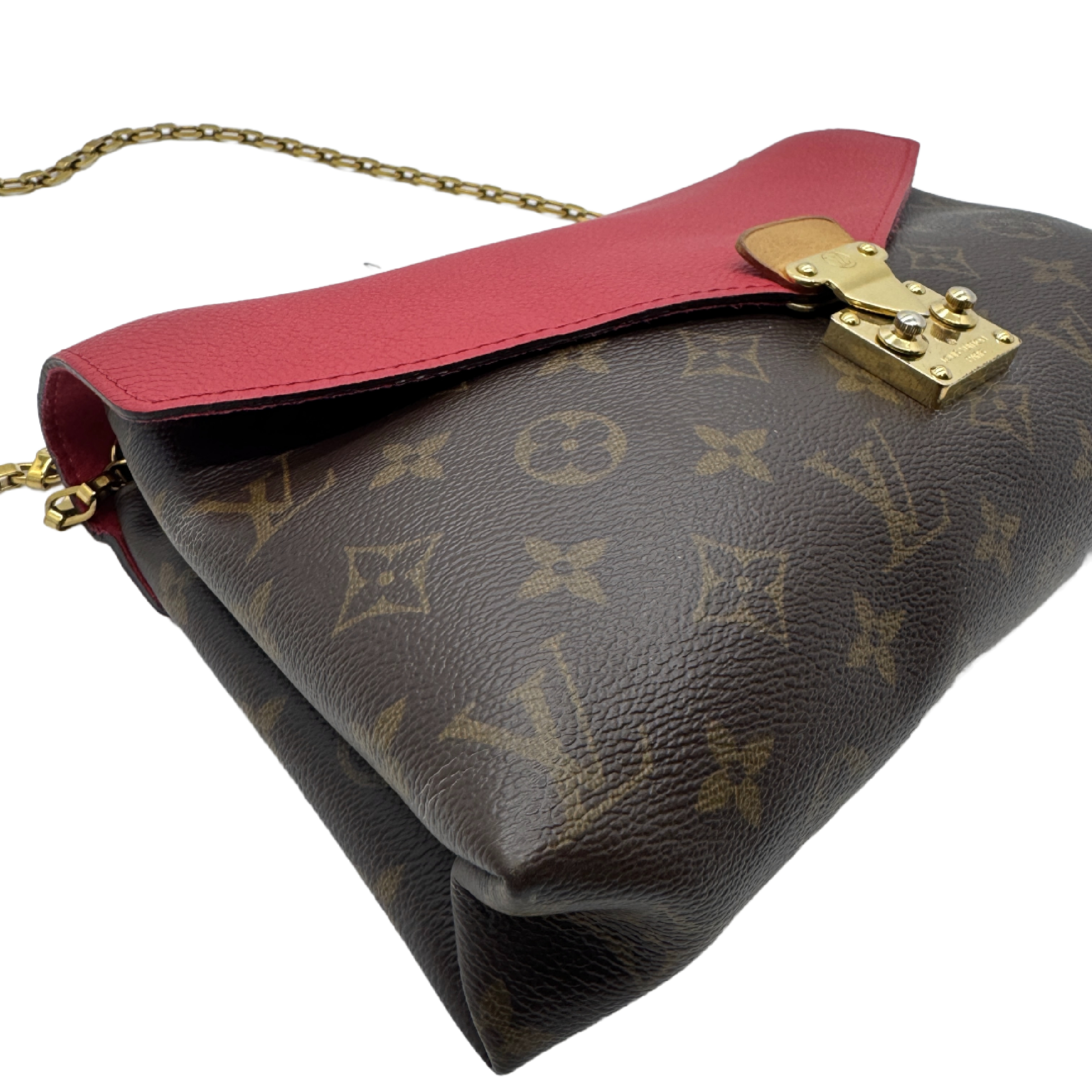 Monogram Pallas Chain Leather Chain Shoulder Bag — view 5