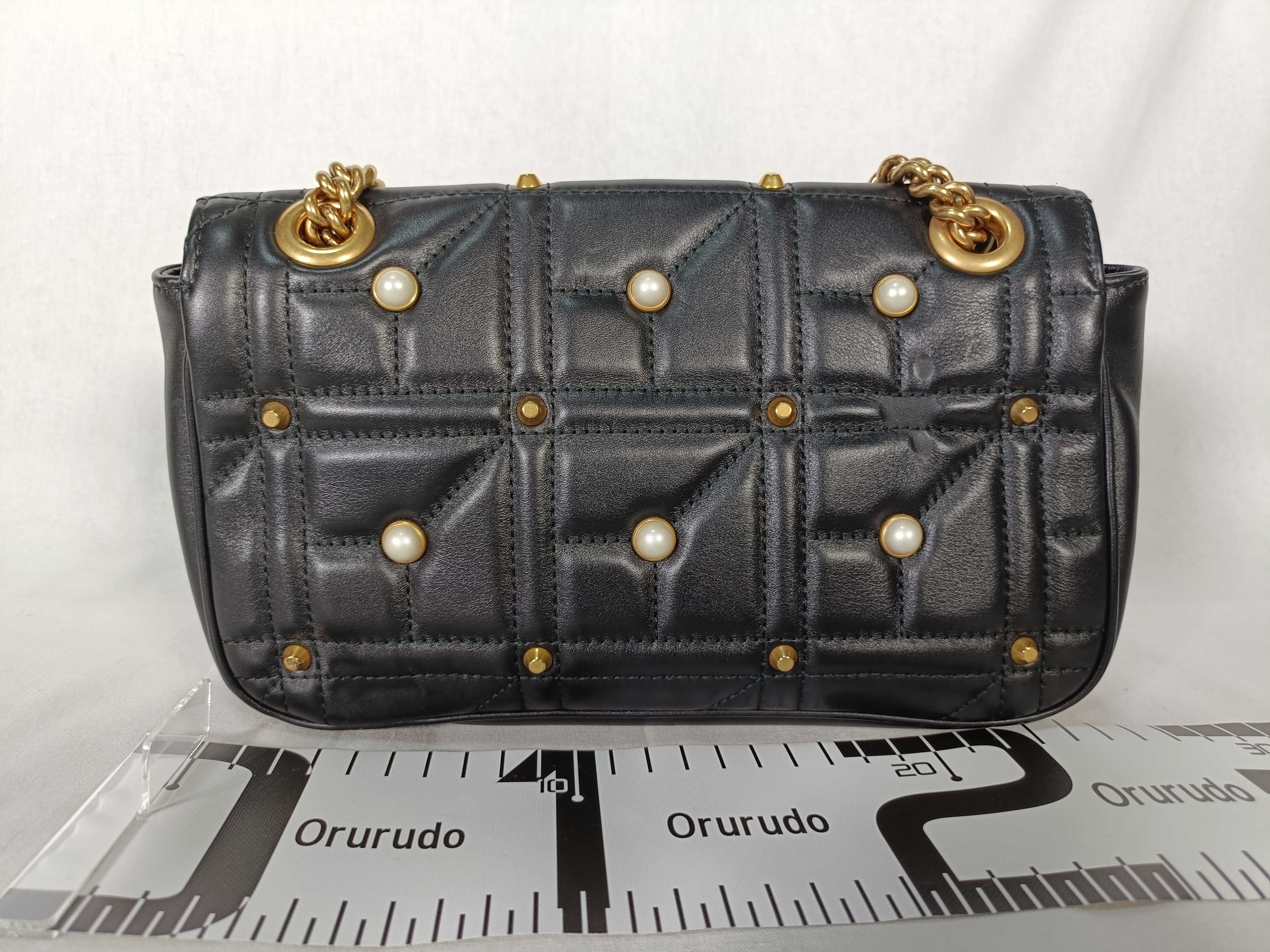 PH- Black Shoulder Bag Leather Shoulder Bag — view 2