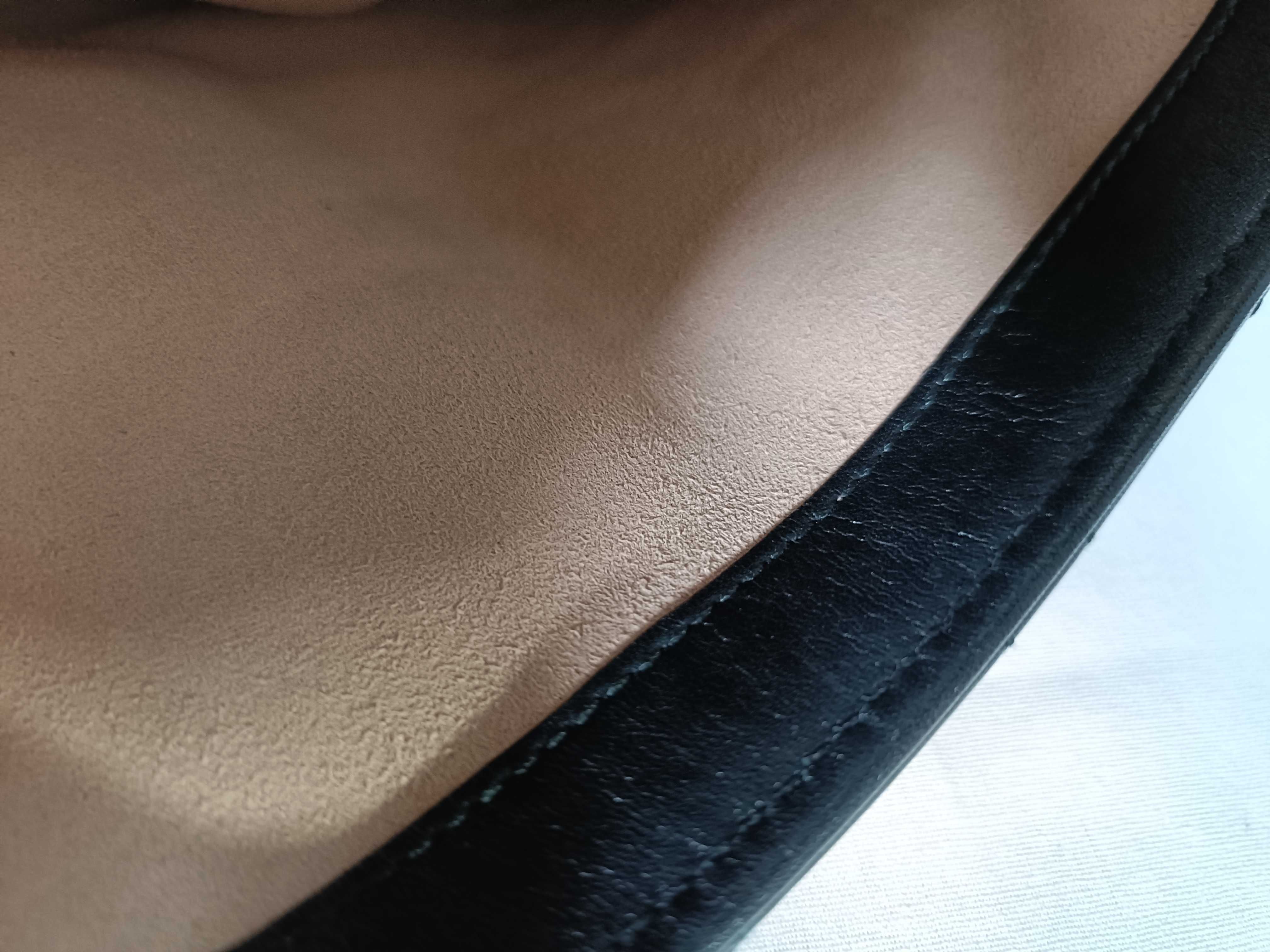 PH- Black Shoulder Bag Leather Shoulder Bag — view 15