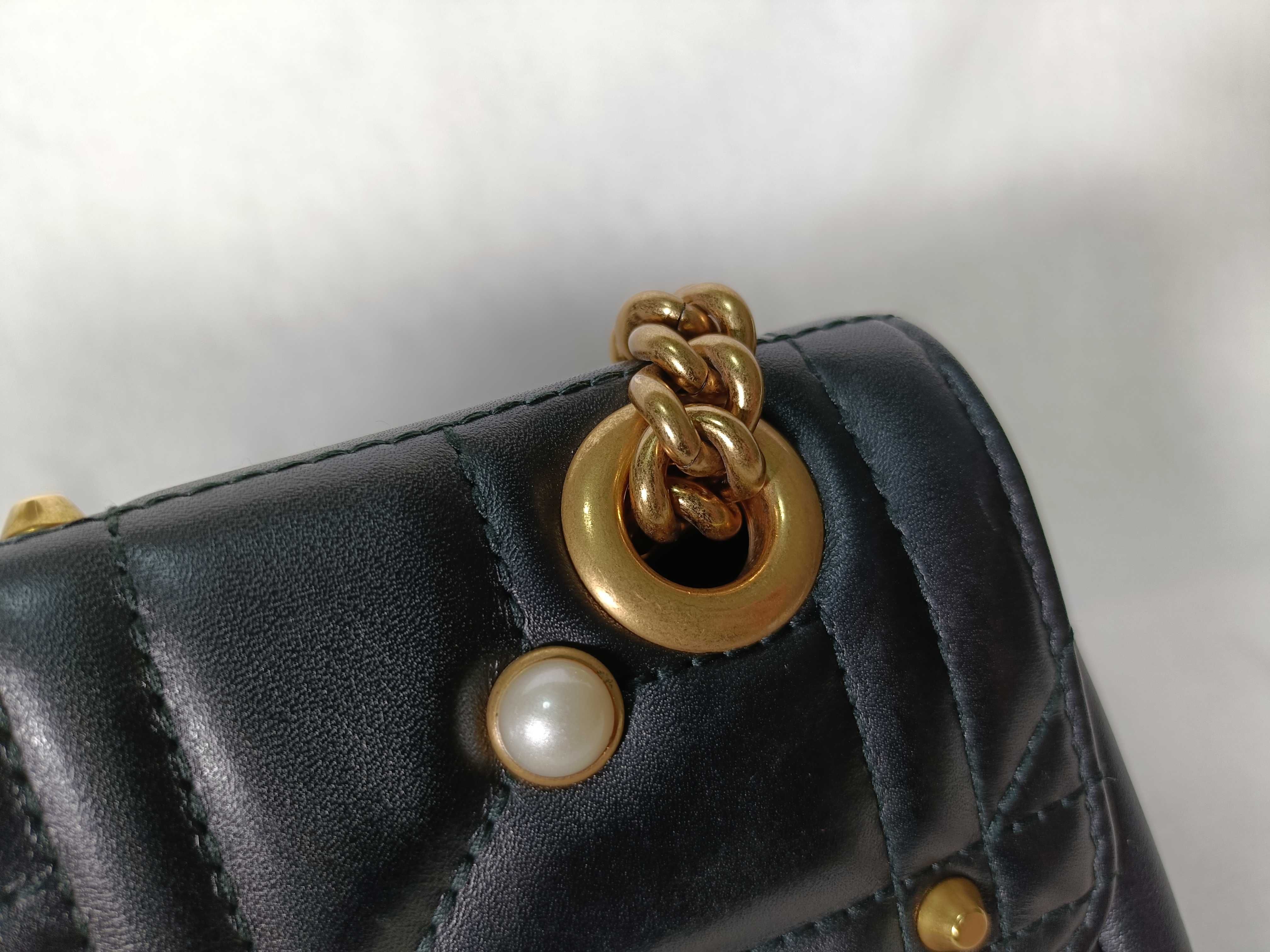 PH- Black Shoulder Bag Leather Shoulder Bag — view 5