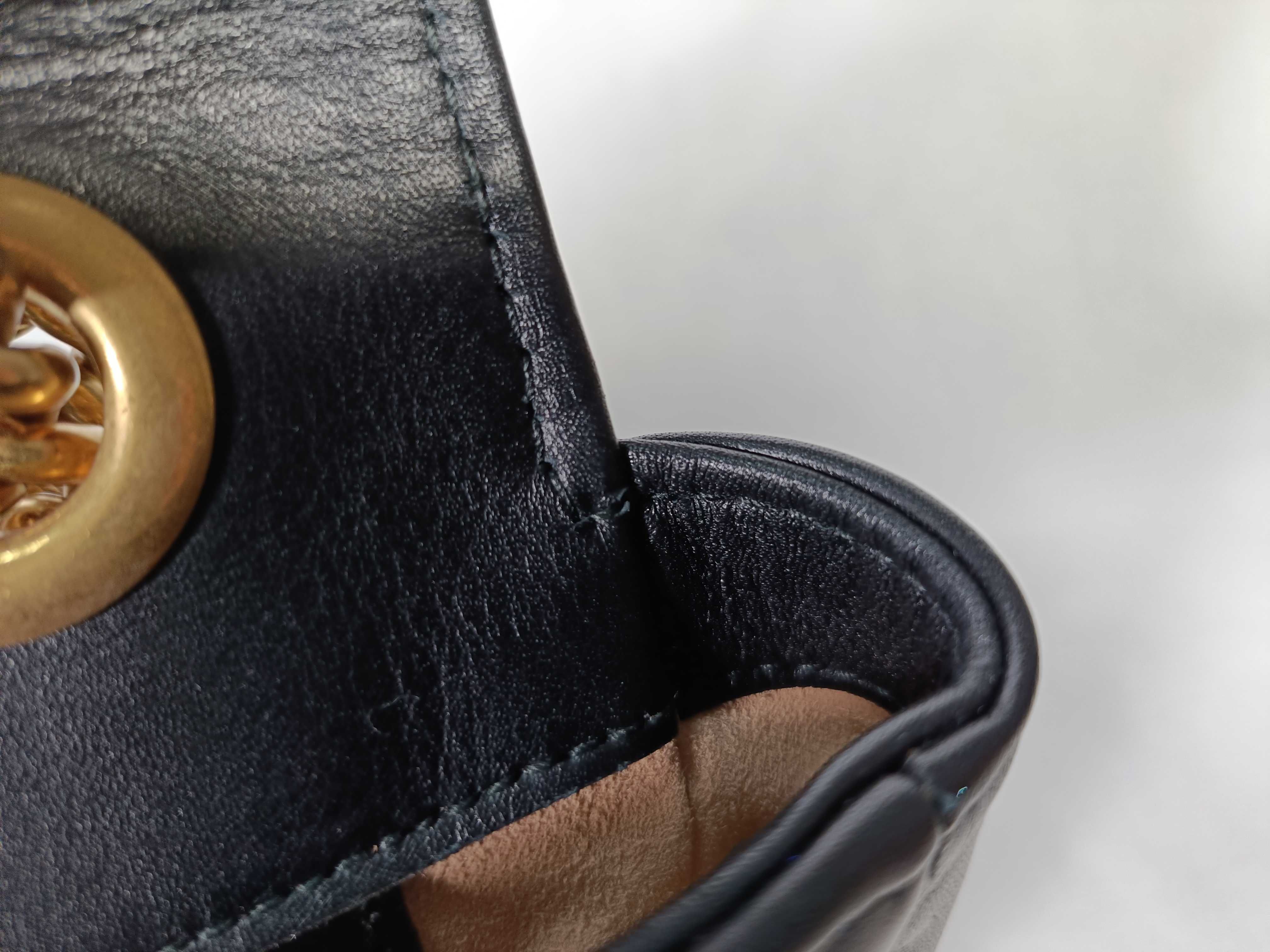 PH- Black Shoulder Bag Leather Shoulder Bag — view 10