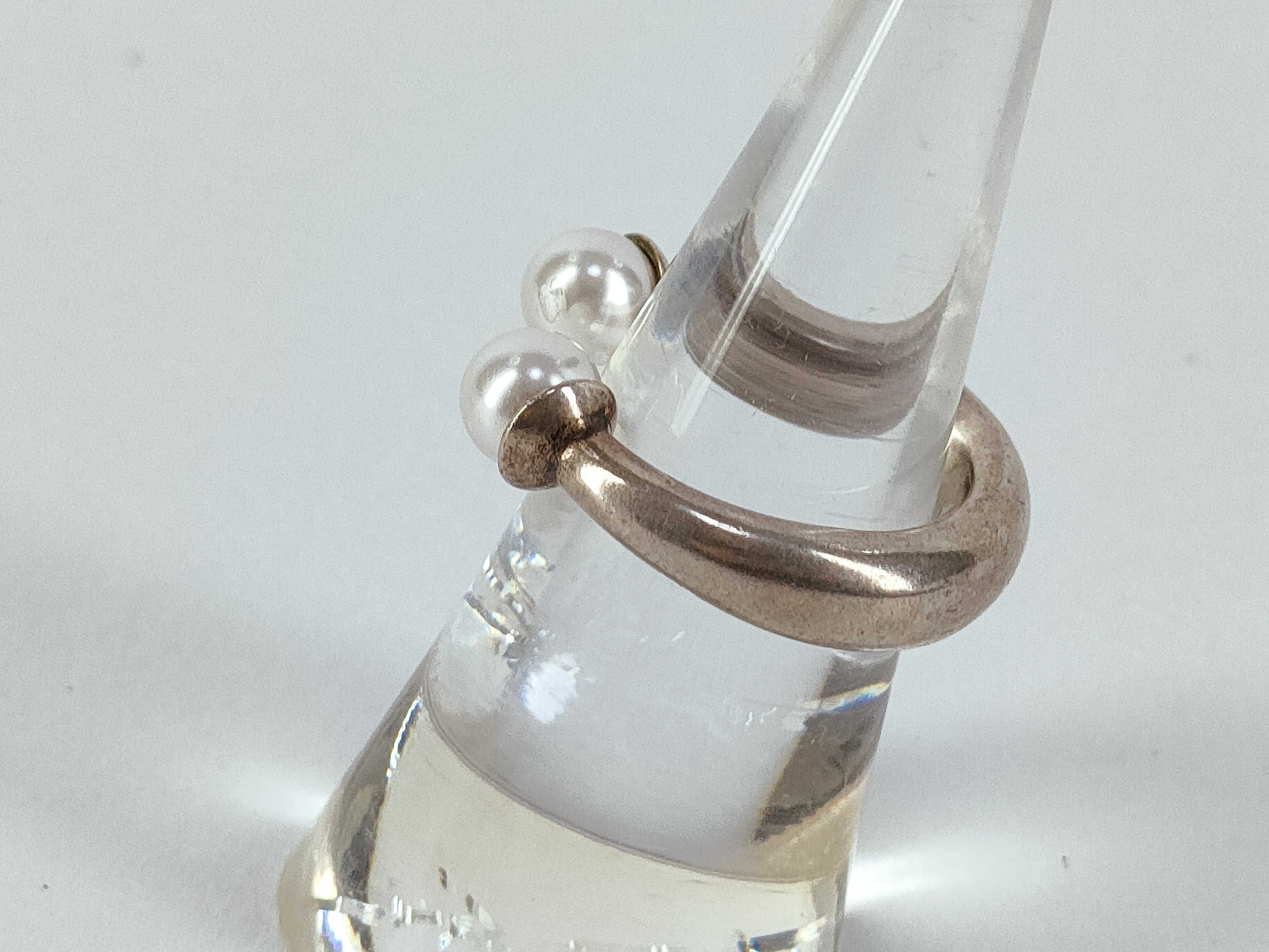 Tribal Pearl Ring, Size M — view 2