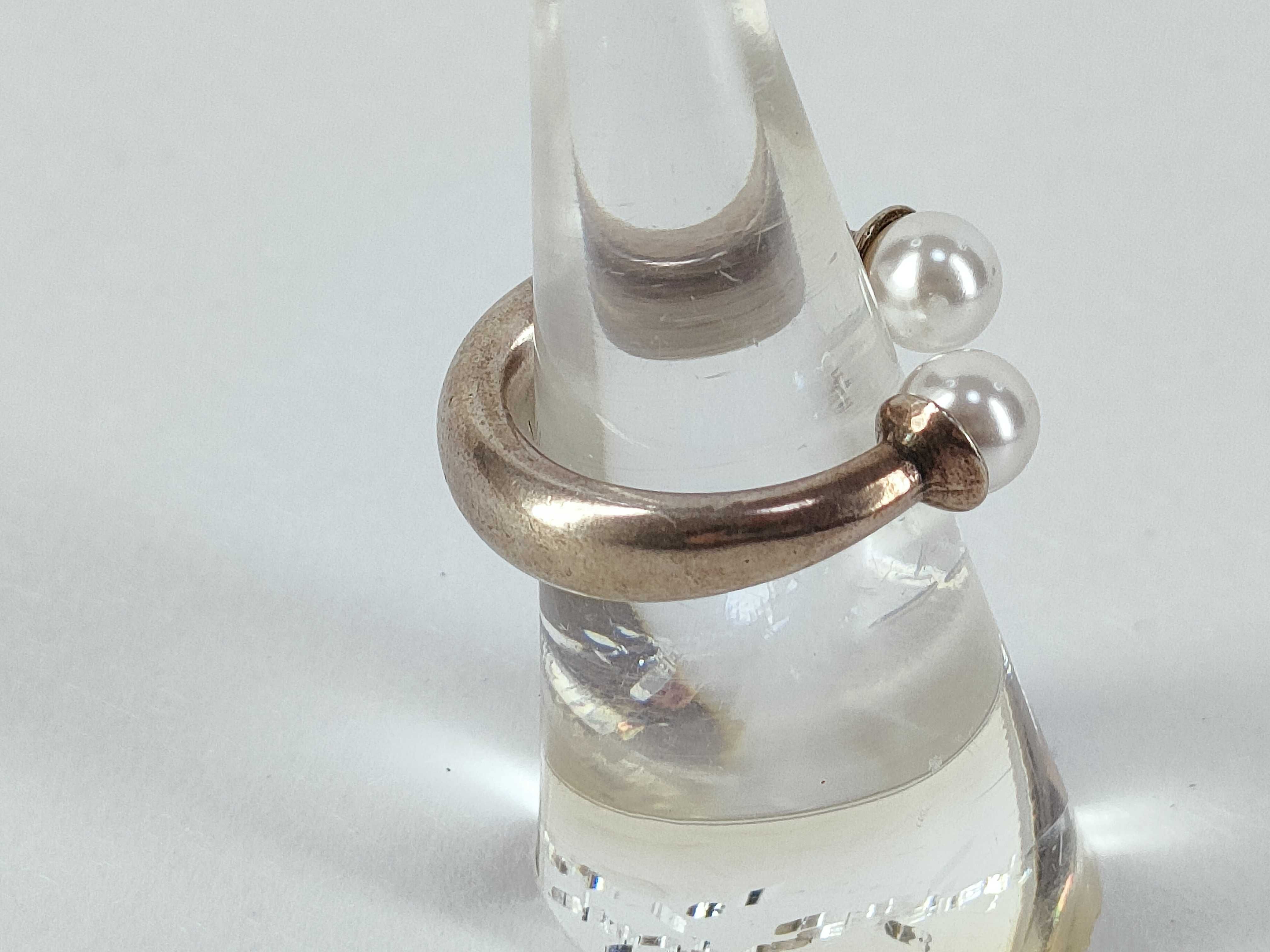 Tribal Pearl Ring, Size M — view 3