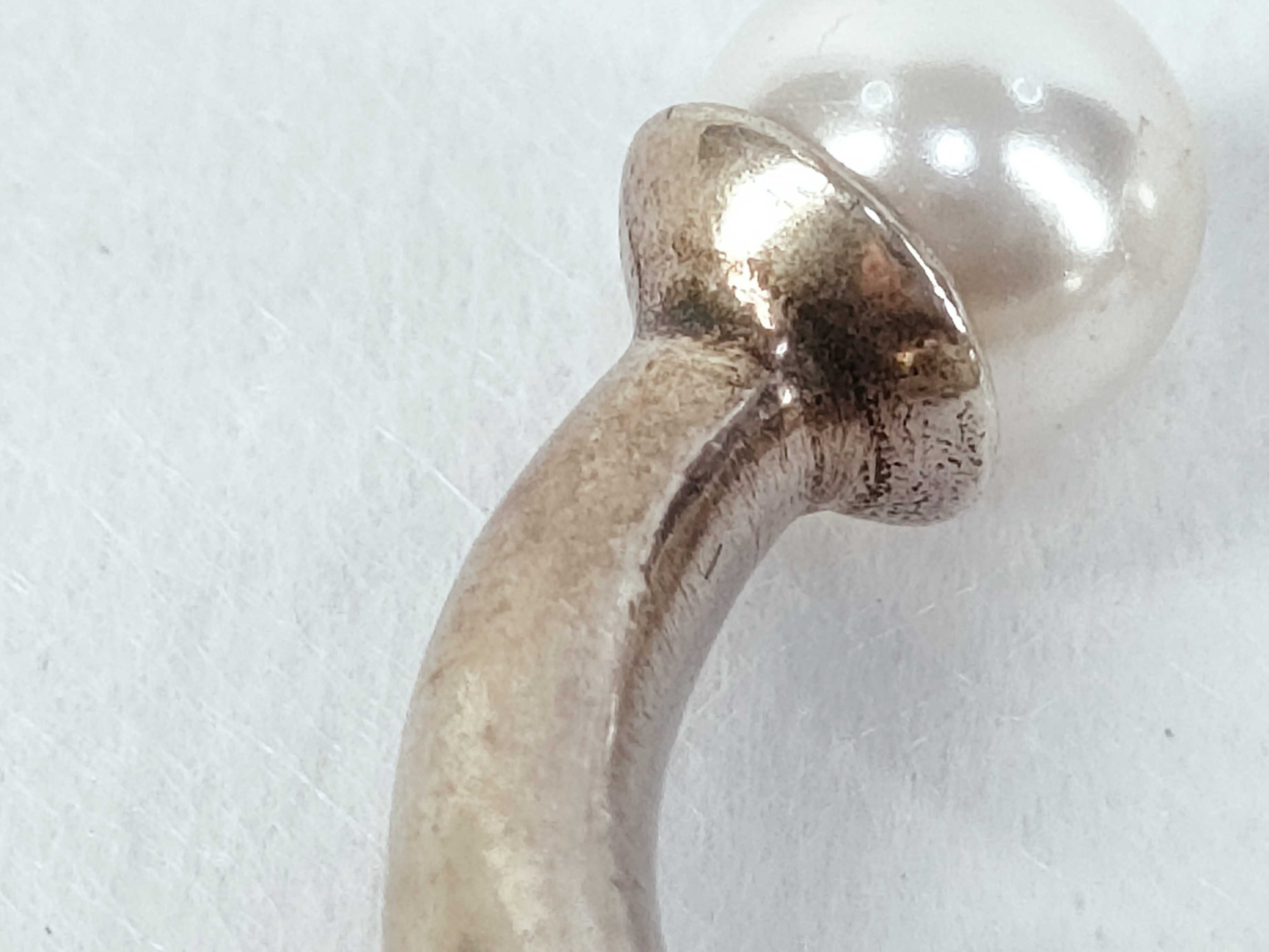 Tribal Pearl Ring, Size M — view 8