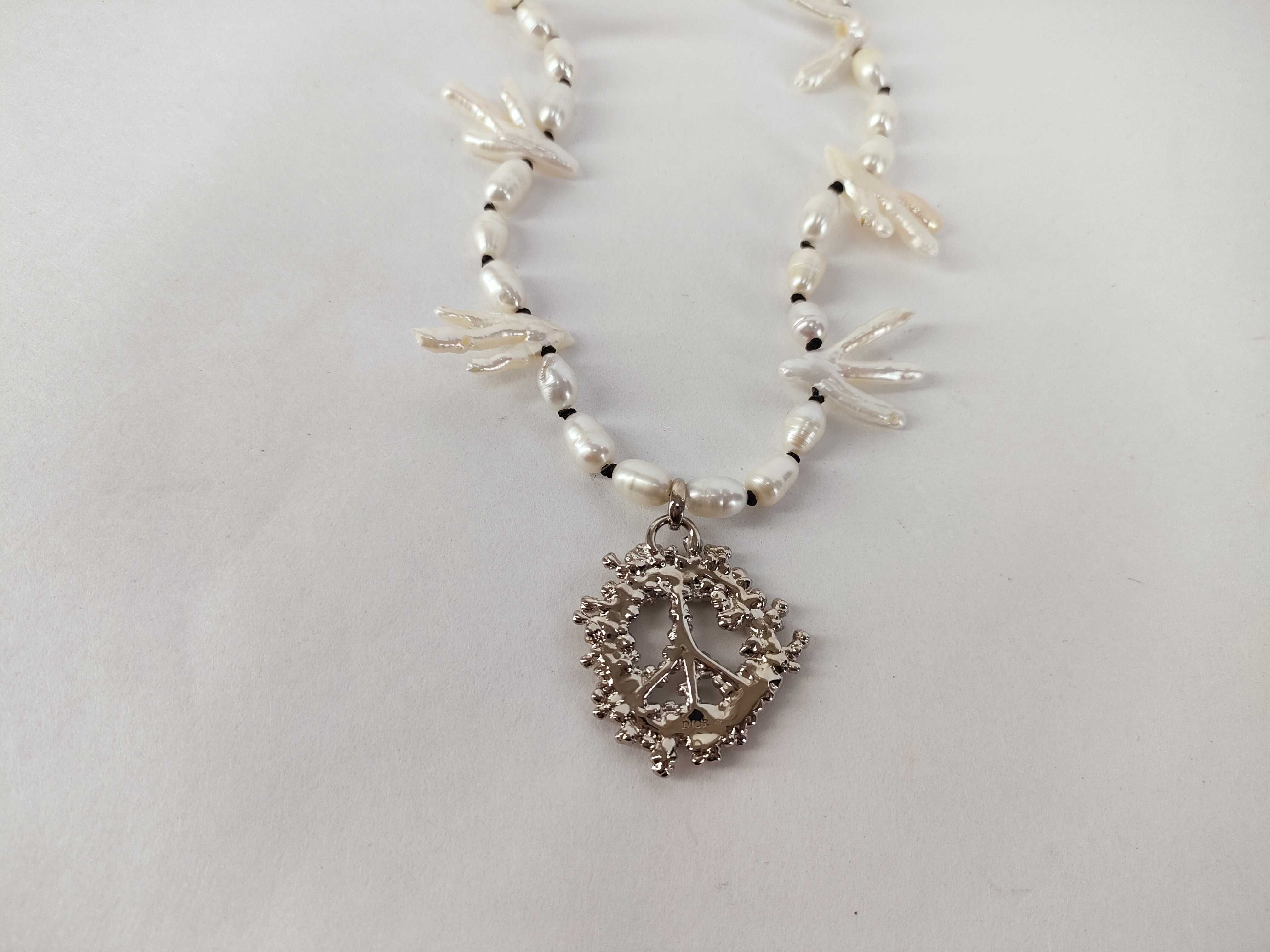 Denima Tears Pearl Necklace — view 2