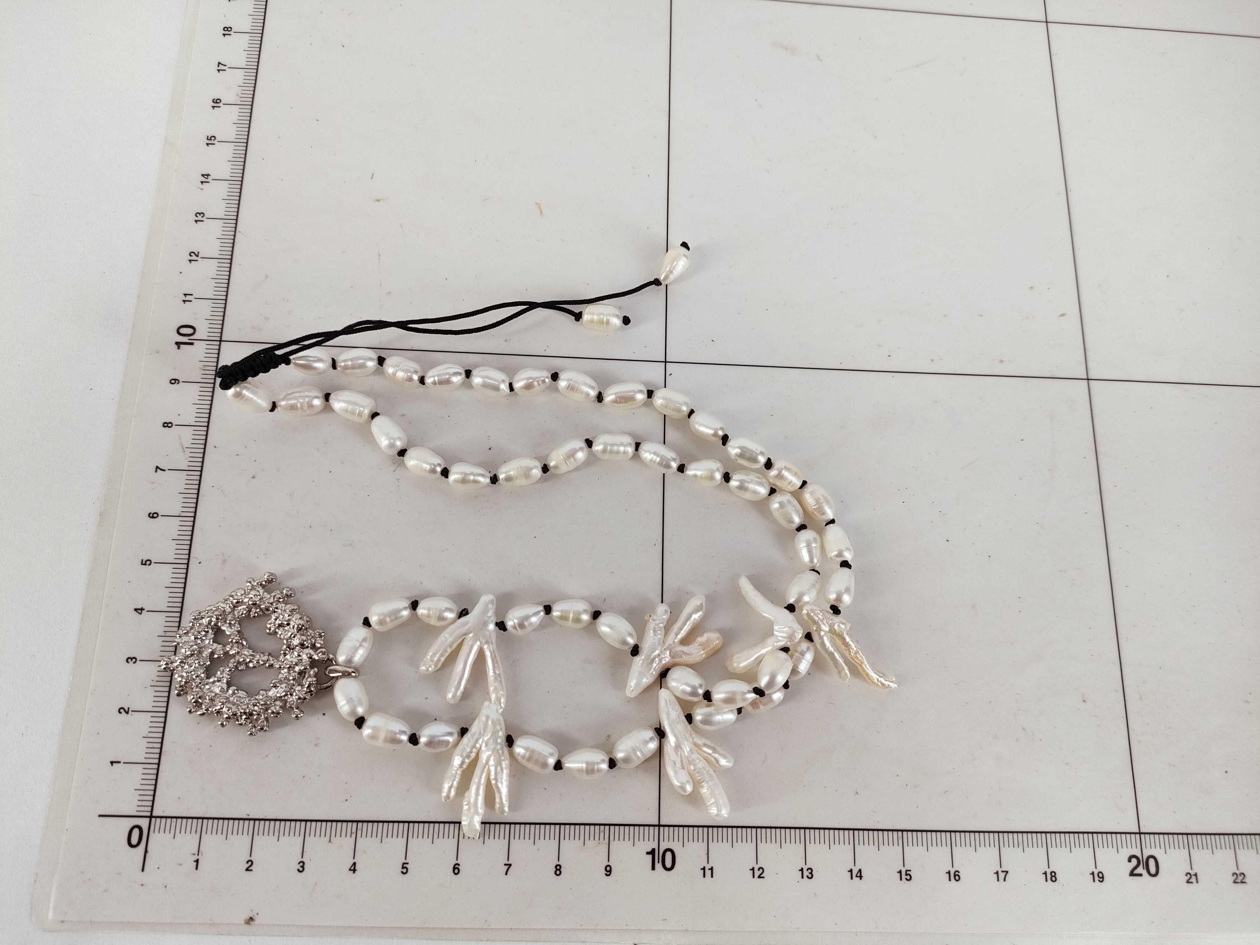 Denima Tears Pearl Necklace — view 10
