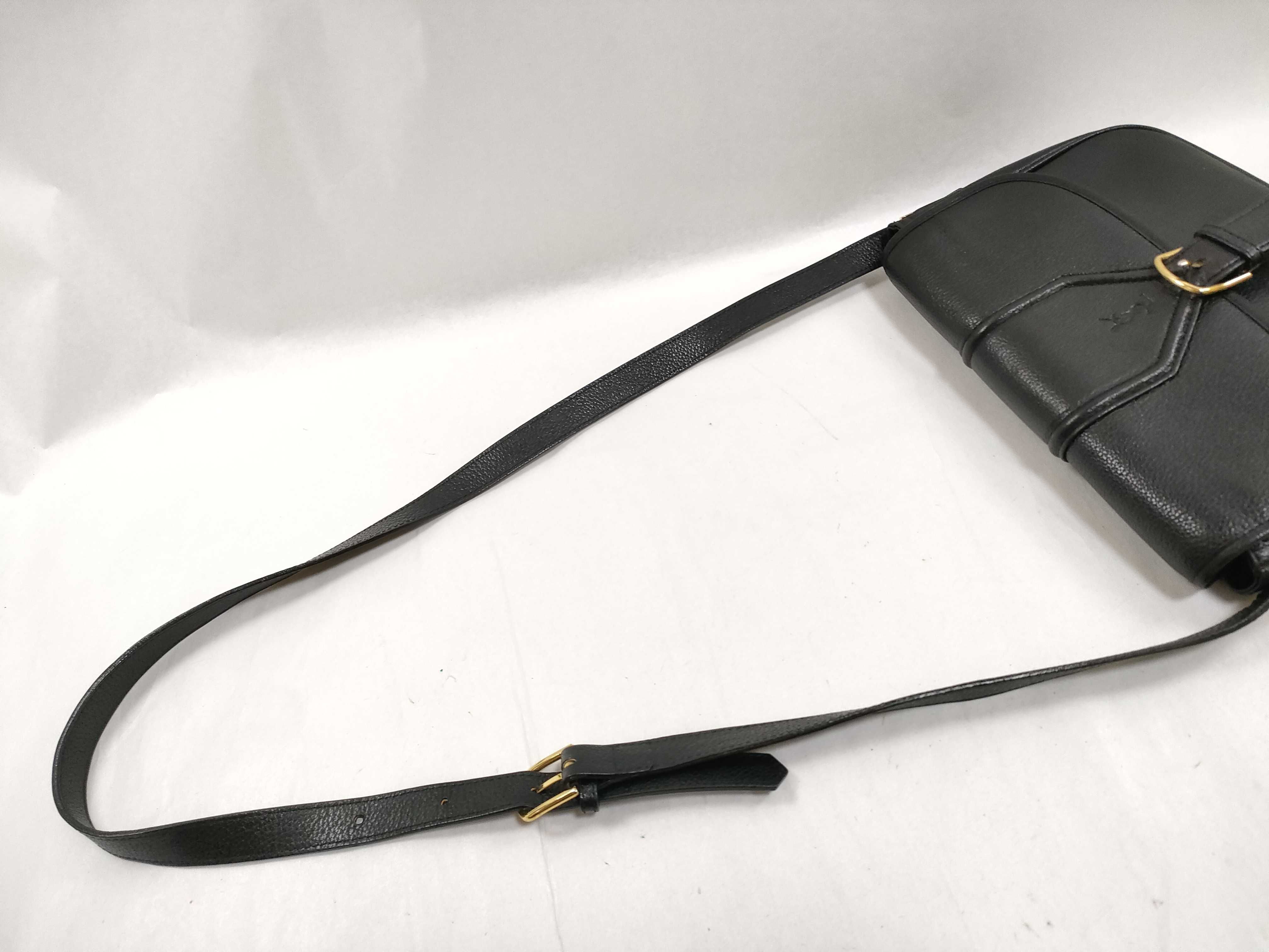 (YSL) shoulder bag, black, vintage style. — view 3