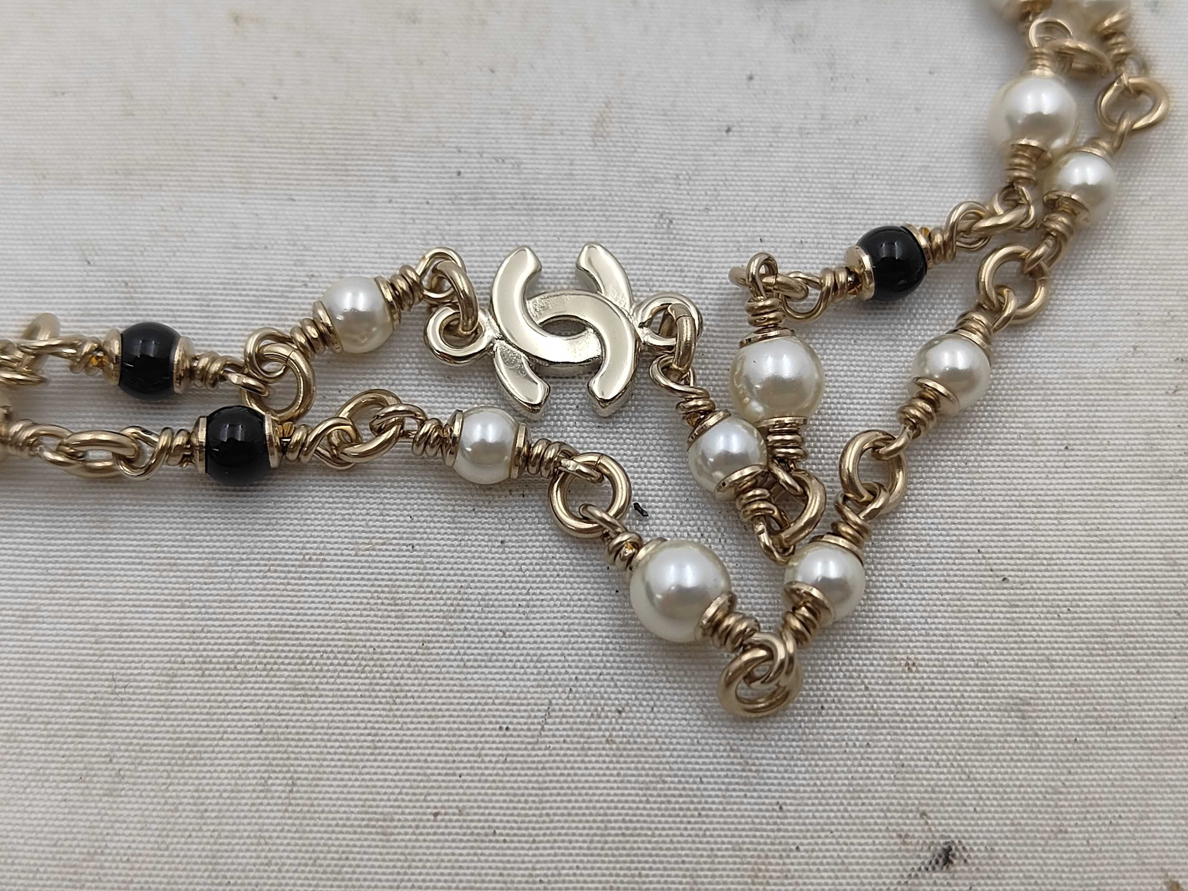 Coco Mark Bambi G26C Necklace, Rhinestone, Faux Pearl, Gold Necklace — view 3