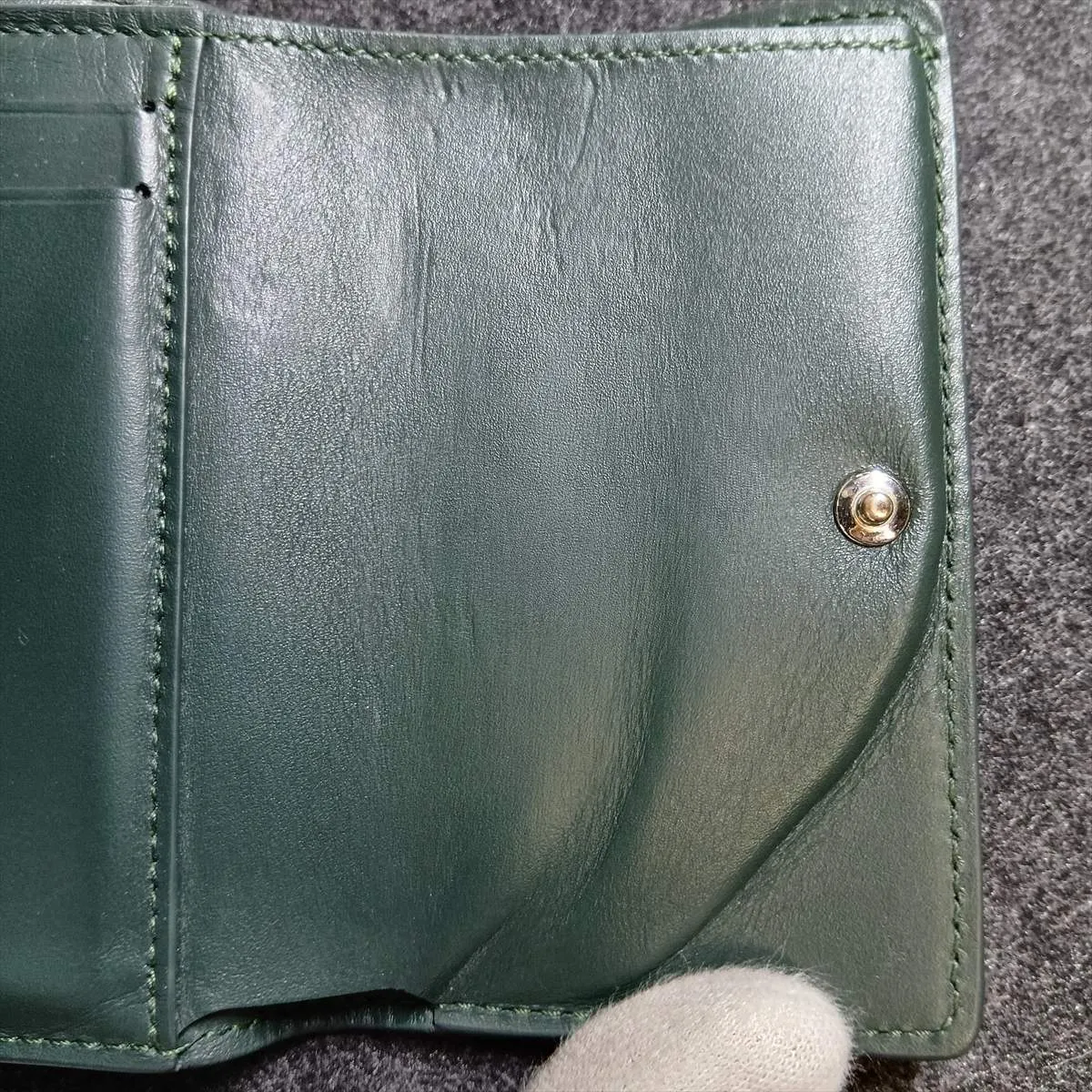 LV Aerogram Victor Wallet - Green Compact Wallet M25958 (RFID detected) — view 10