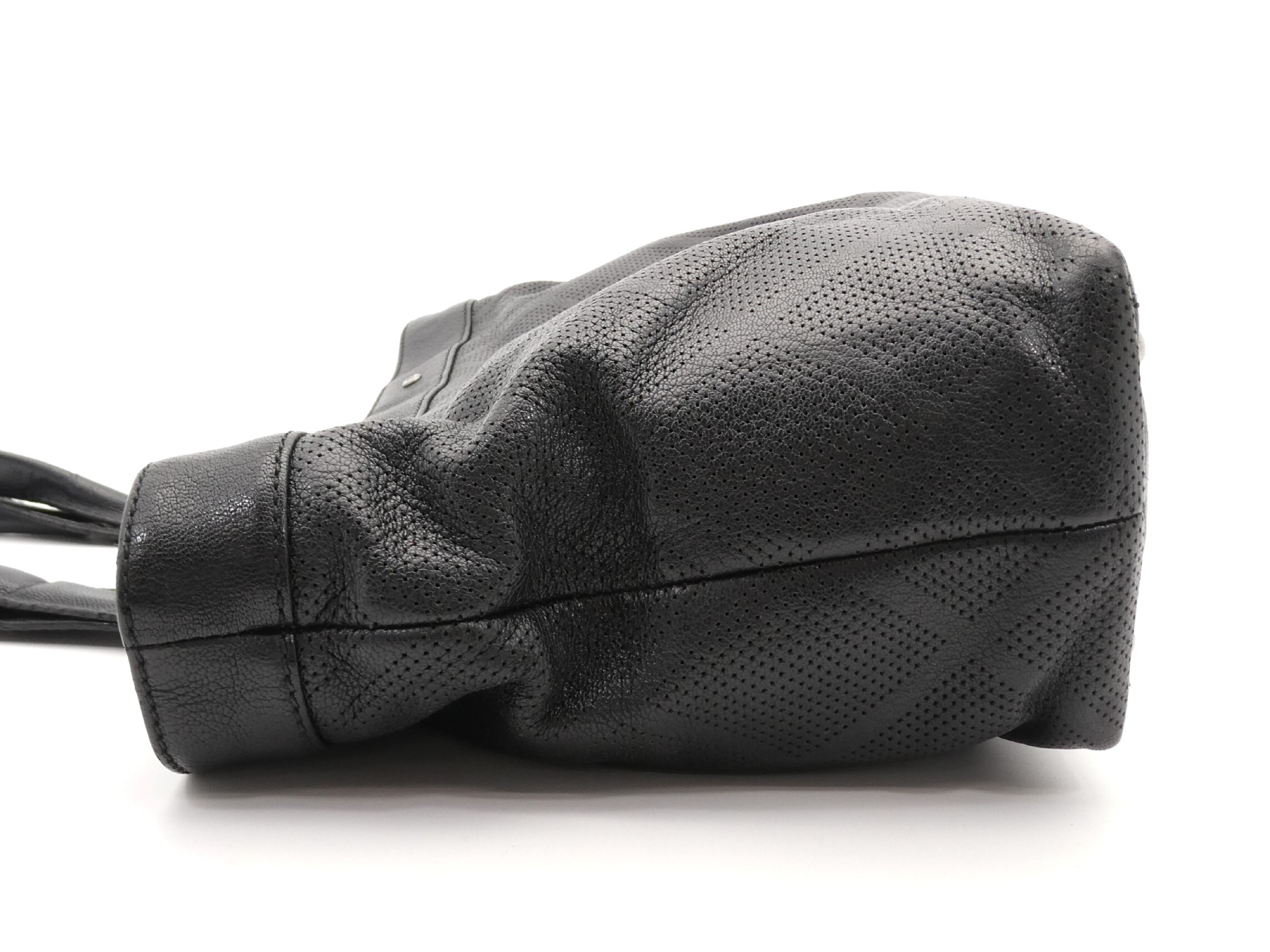 Large Coco Mark Perforated Matelassé Leather Tote Bag — view 3