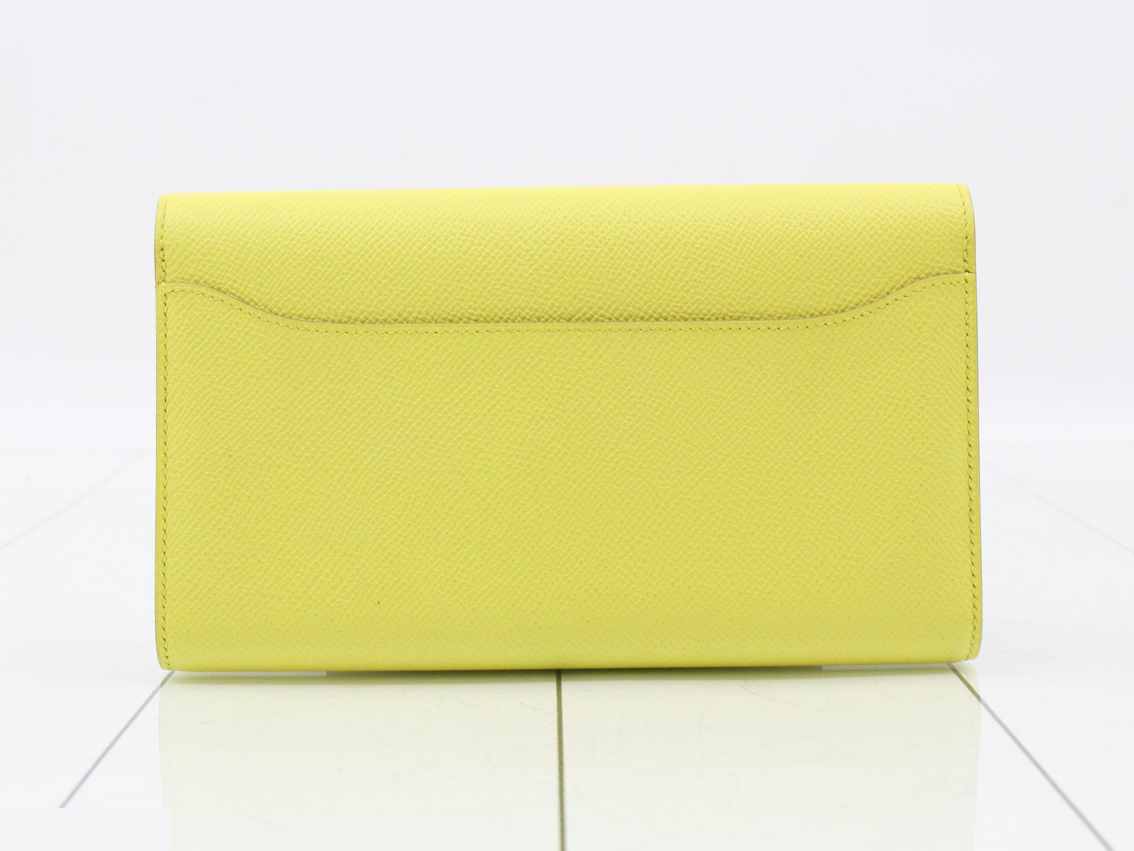 Constance Long Leather Bi-fold Long Wallet with T Stamp — view 2