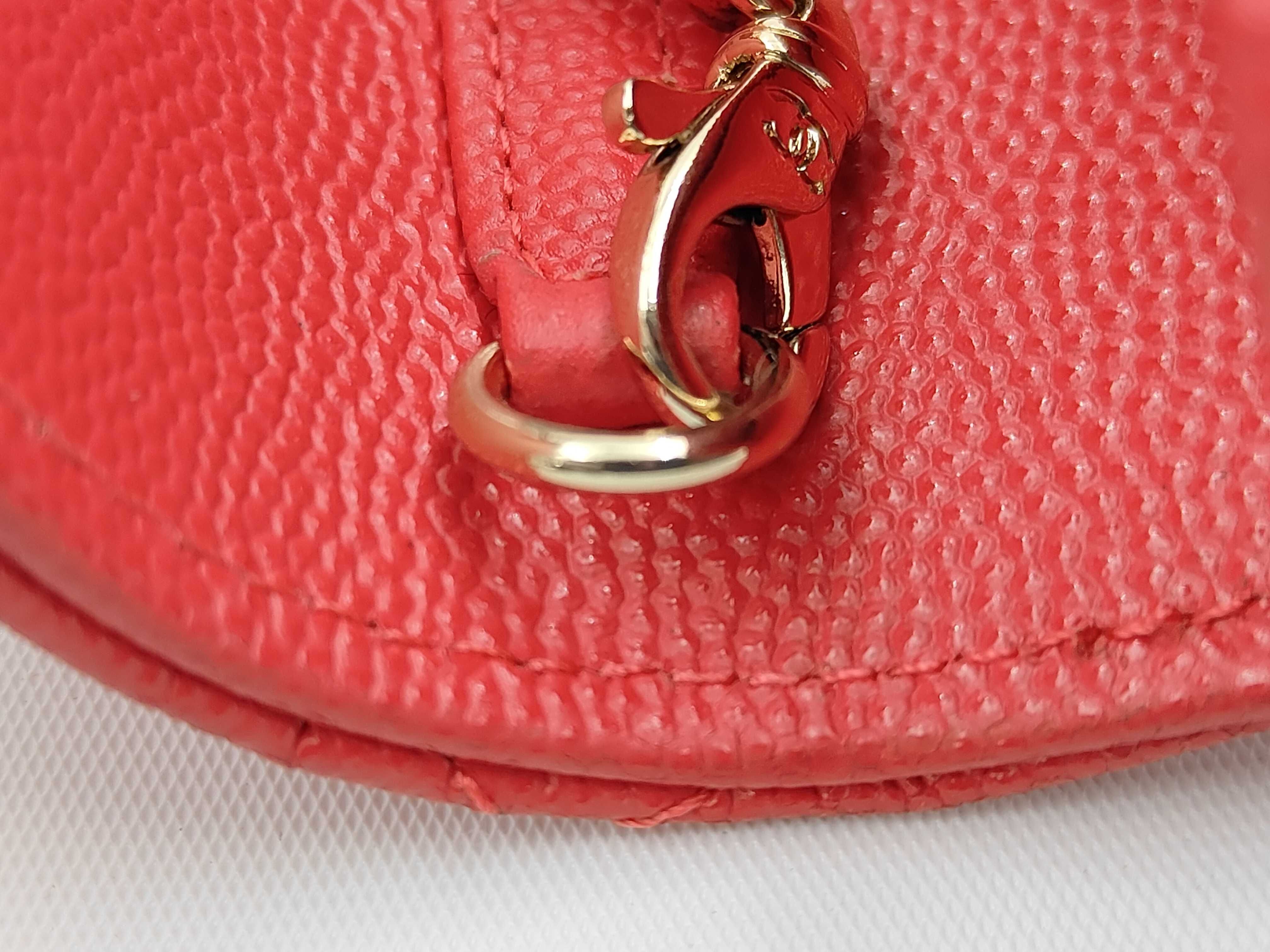 Mini Matelassé Chain Shoulder Bag, Caviar Leather, Red, 32086272 (Shoulder Bag) — view 7