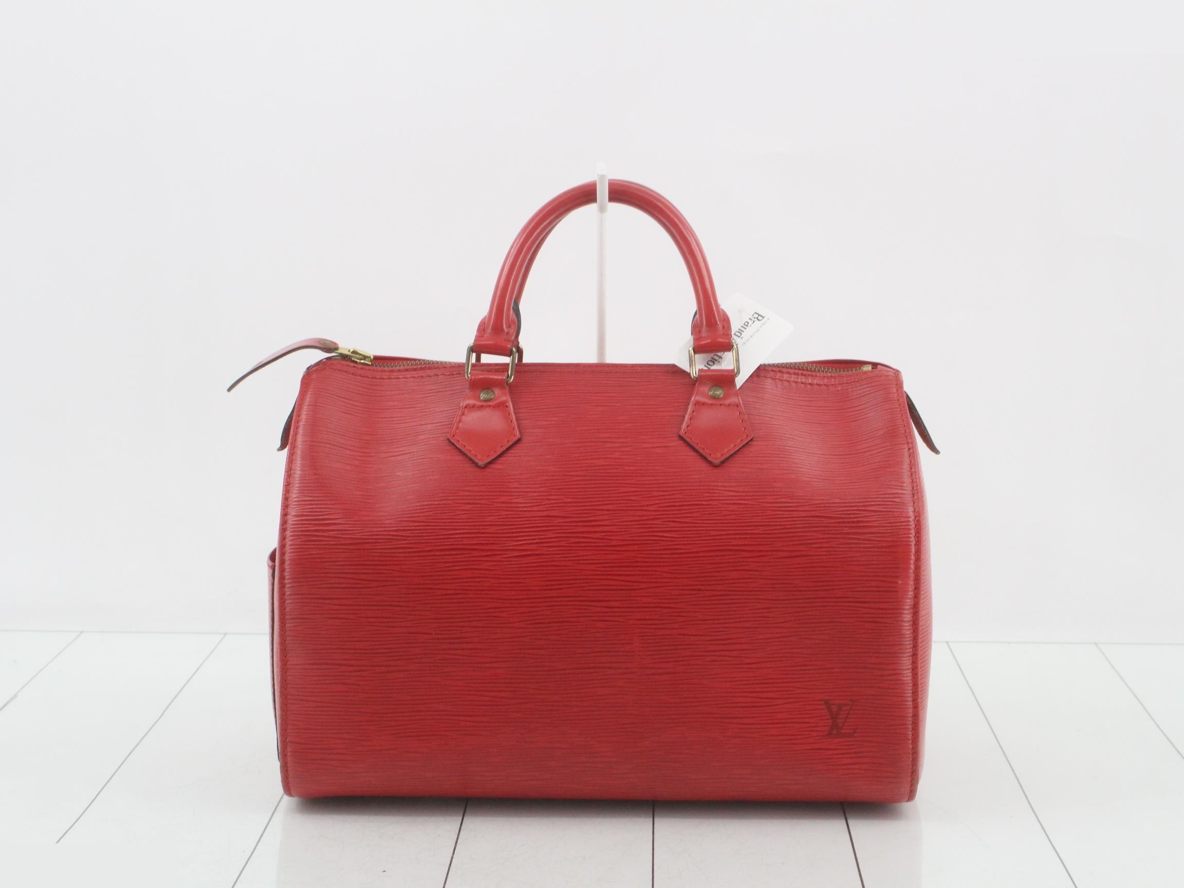Epi Speedy 30 Castilian Red Handbag — view 2
