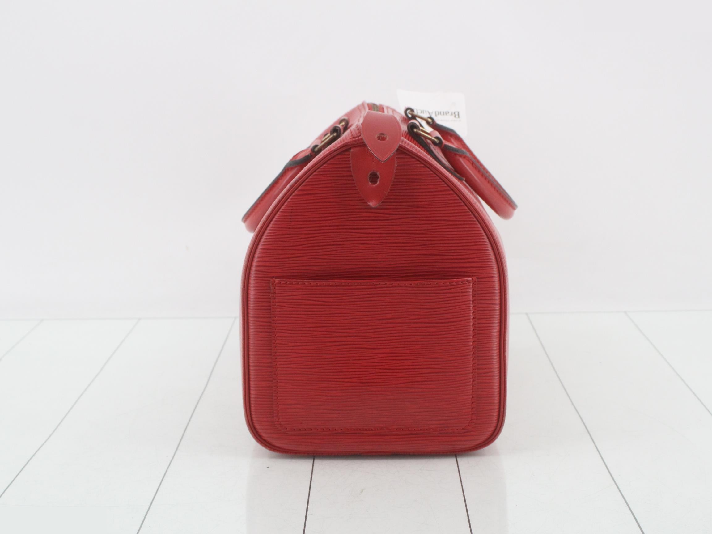 Epi Speedy 30 Castilian Red Handbag — view 3