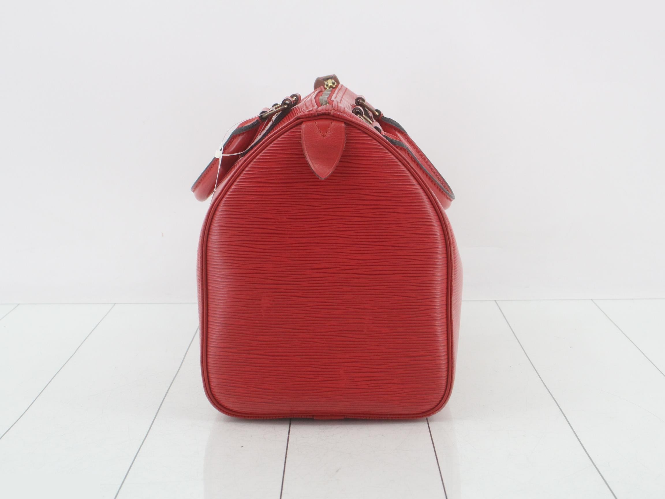 Epi Speedy 30 Castilian Red Handbag — view 4