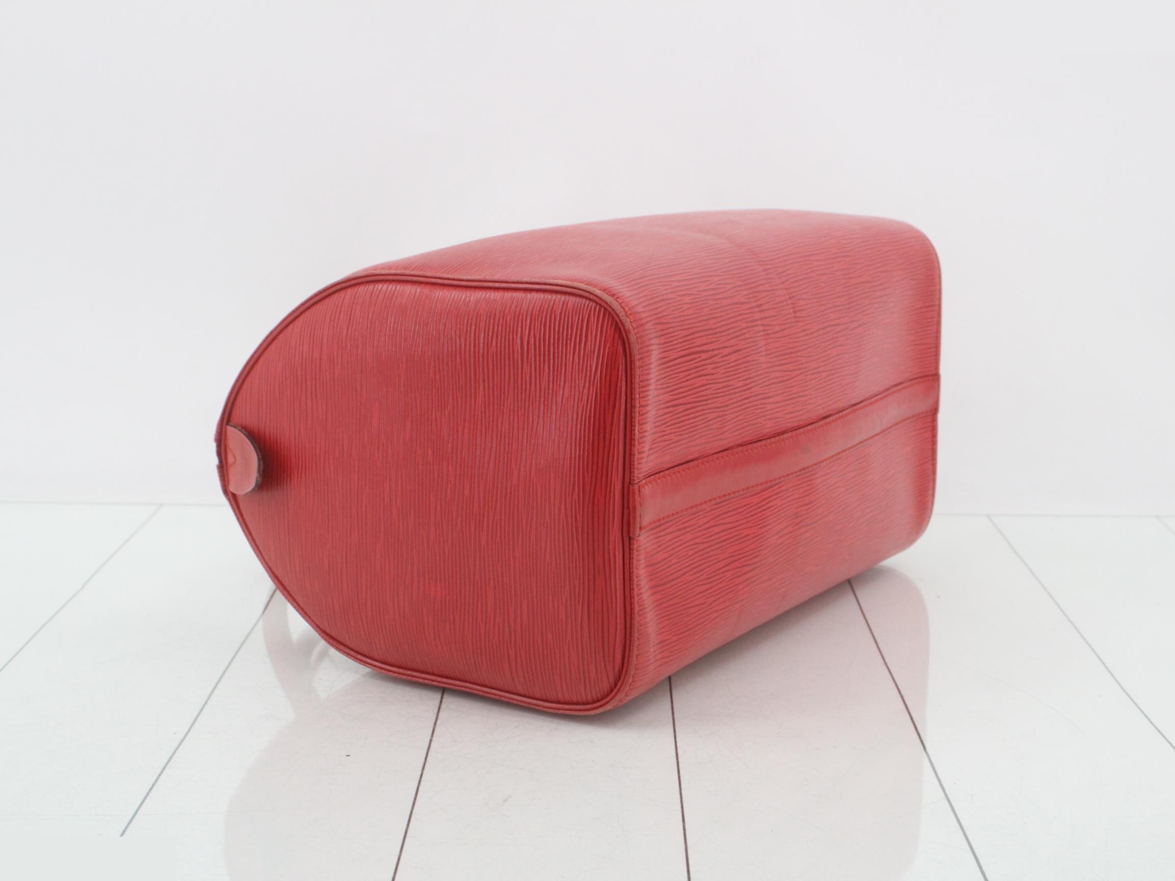 Epi Speedy 30 Castilian Red Handbag — view 5