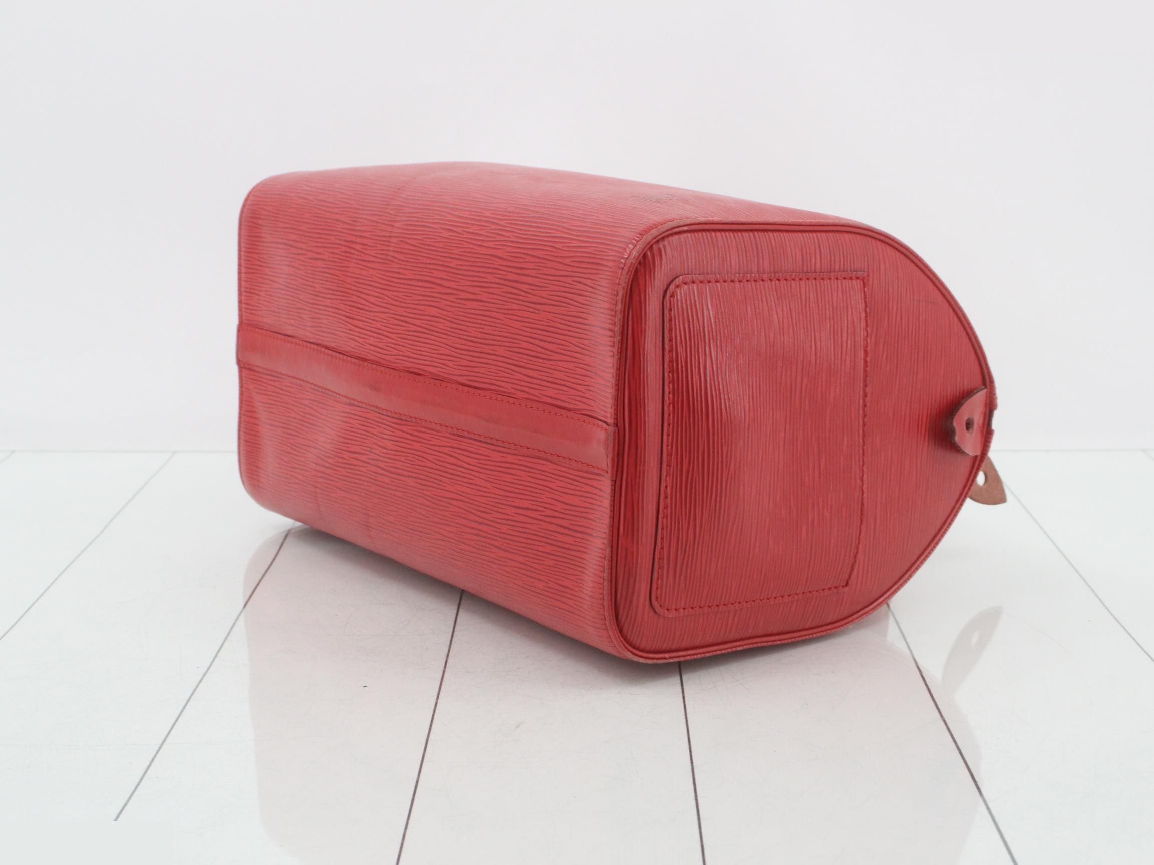 Epi Speedy 30 Castilian Red Handbag — view 6