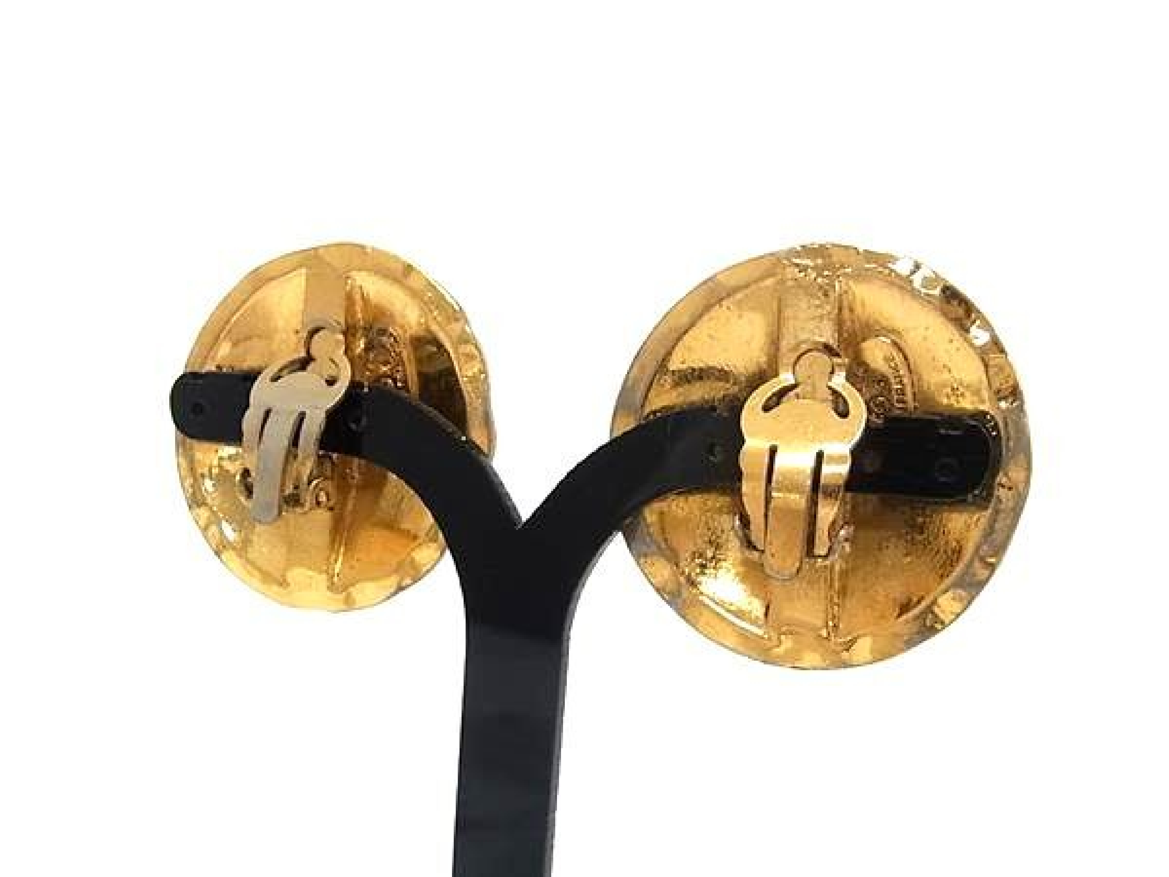 Coco Mark 23 Clip-on Earrings, Women's Accessory, Gold Tone, FW7827 Earrings — view 2