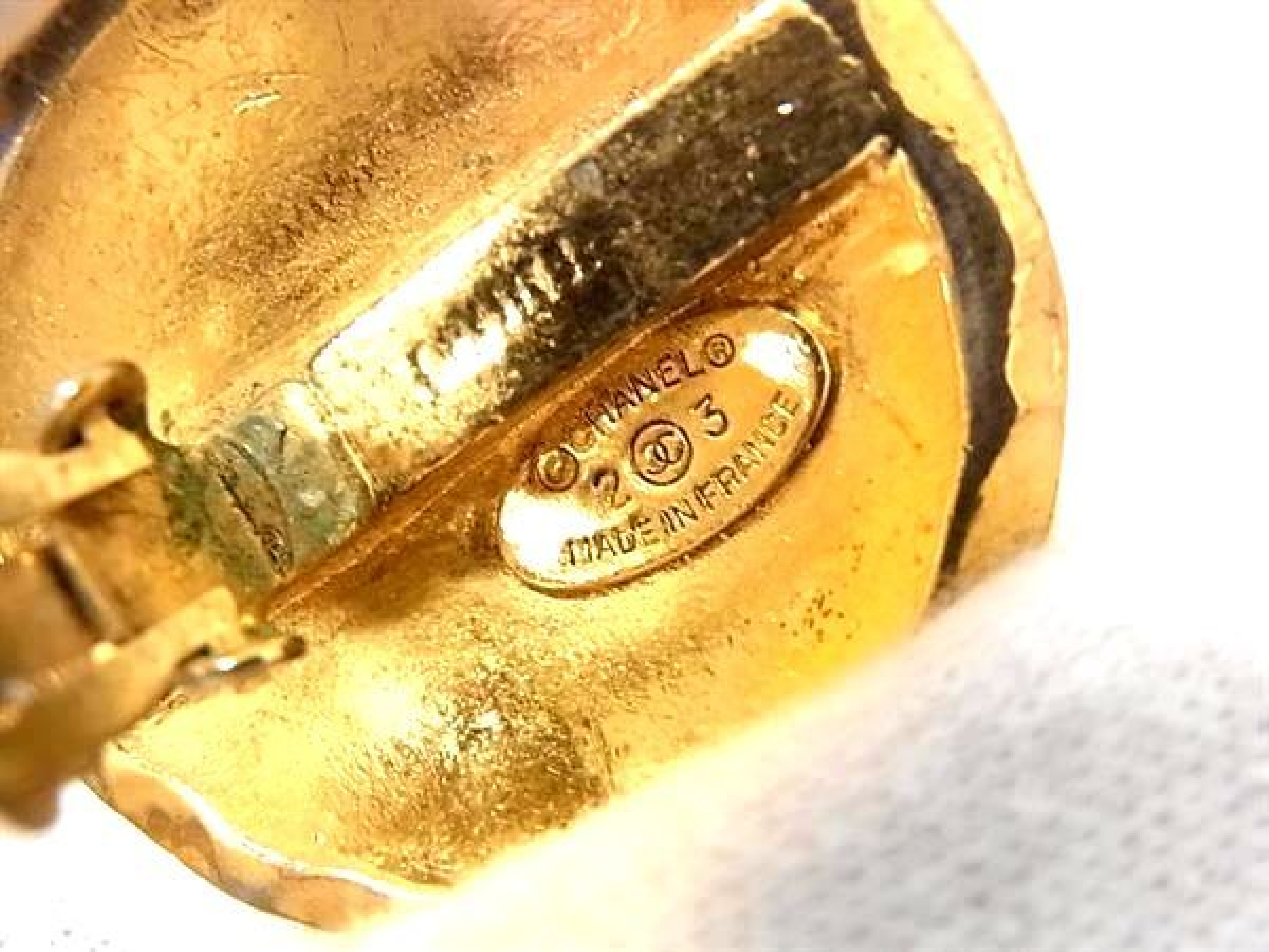Coco Mark 23 Clip-on Earrings, Women's Accessory, Gold Tone, FW7827 Earrings — view 3