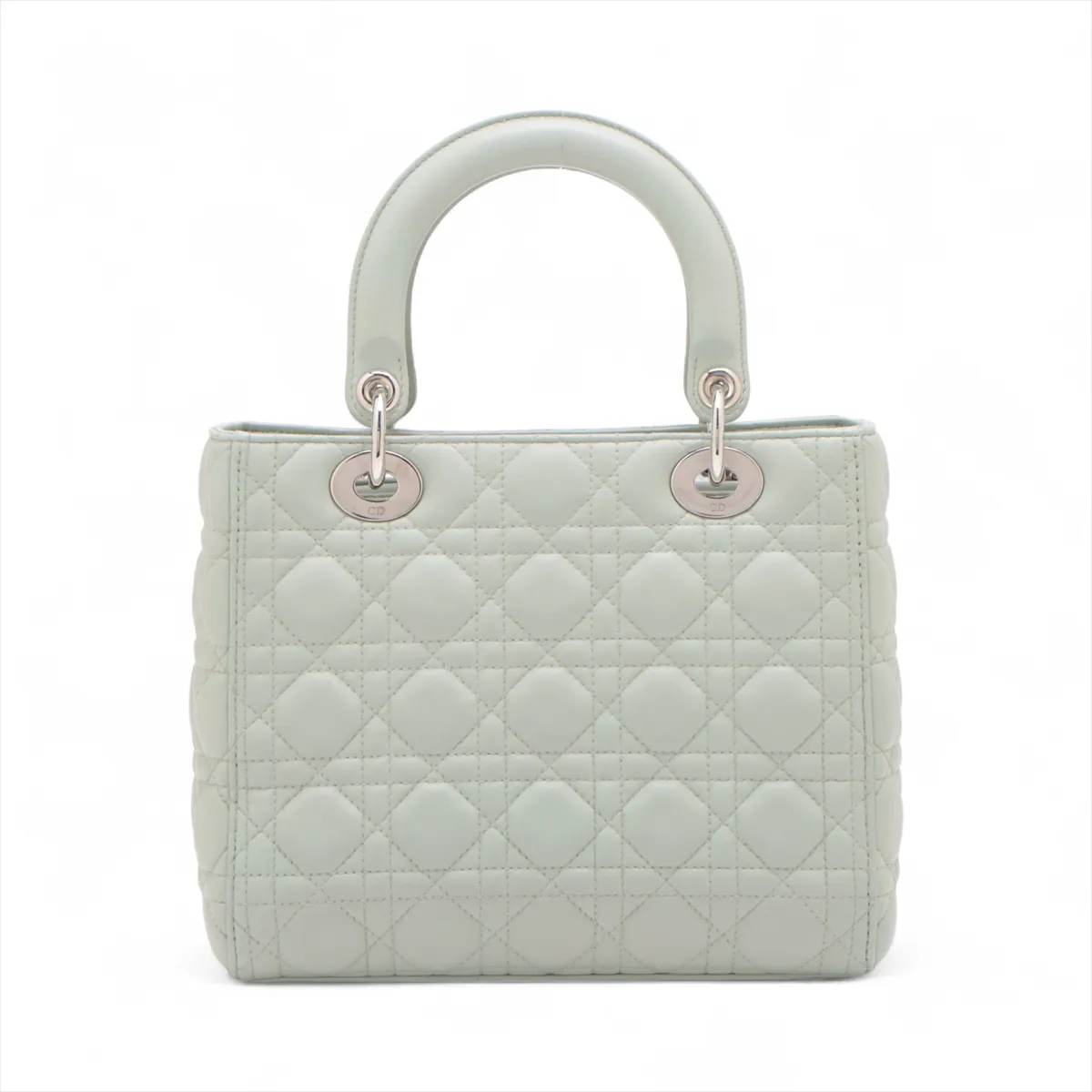 Lady Dior Cannage Leather 2WAY Handbag Green — view 2