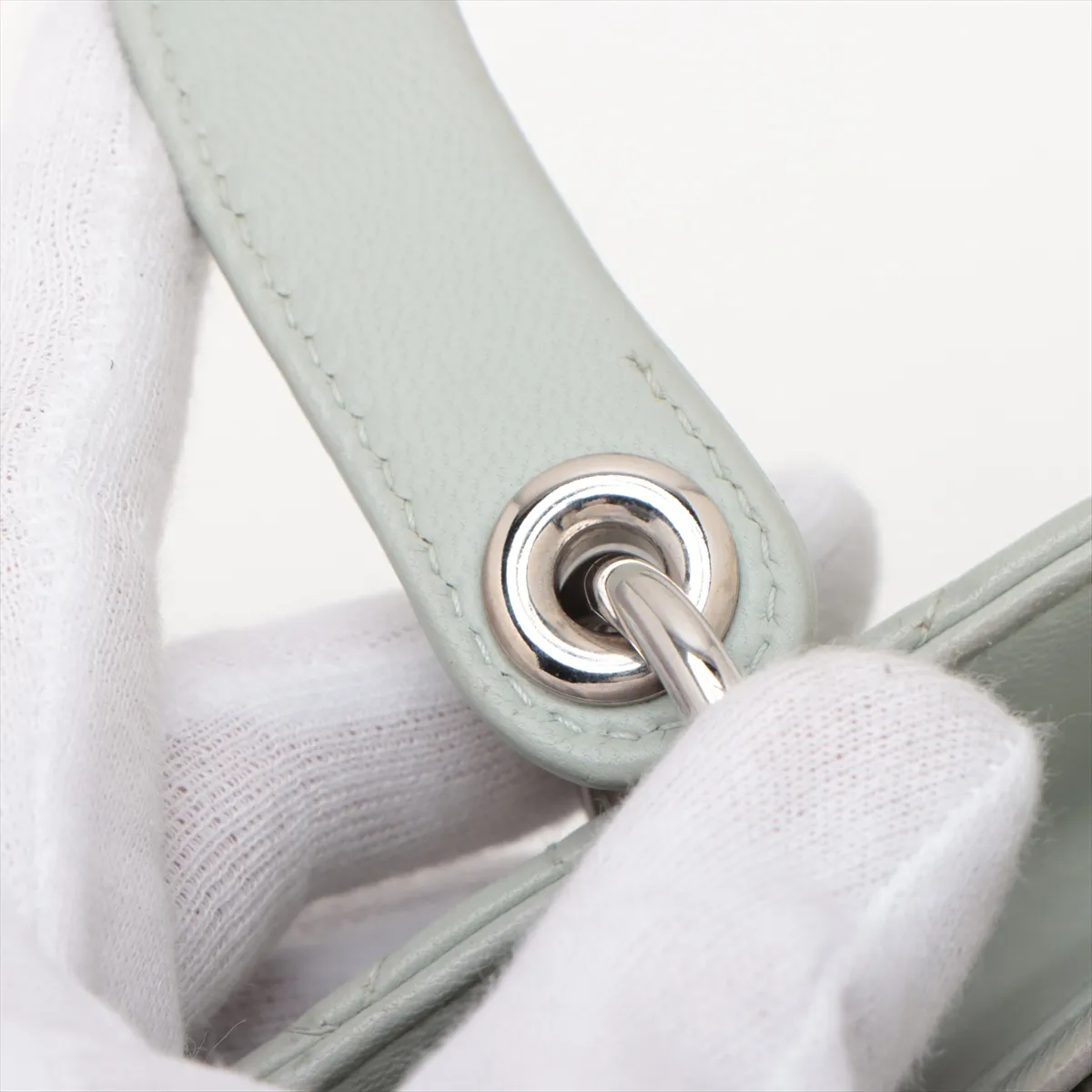 Lady Dior Cannage Leather 2WAY Handbag Green — view 13