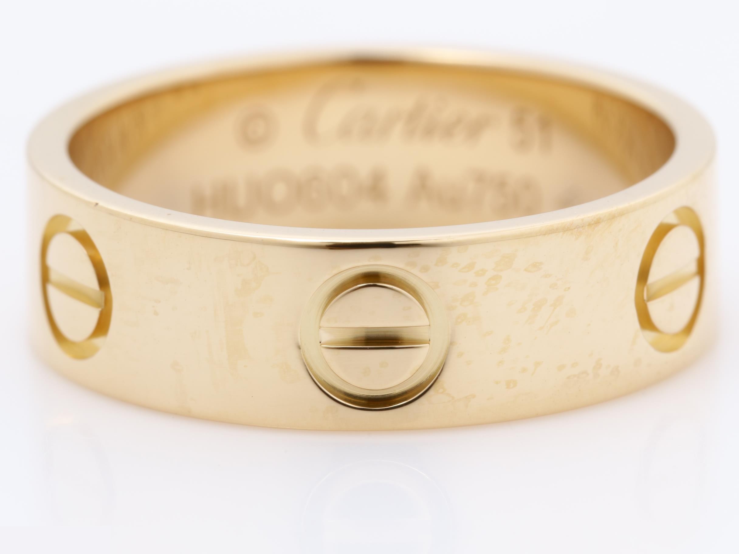 Au750PG Love Ring, Size 51, 5.5g, Width approx. 5.5mm — view 2