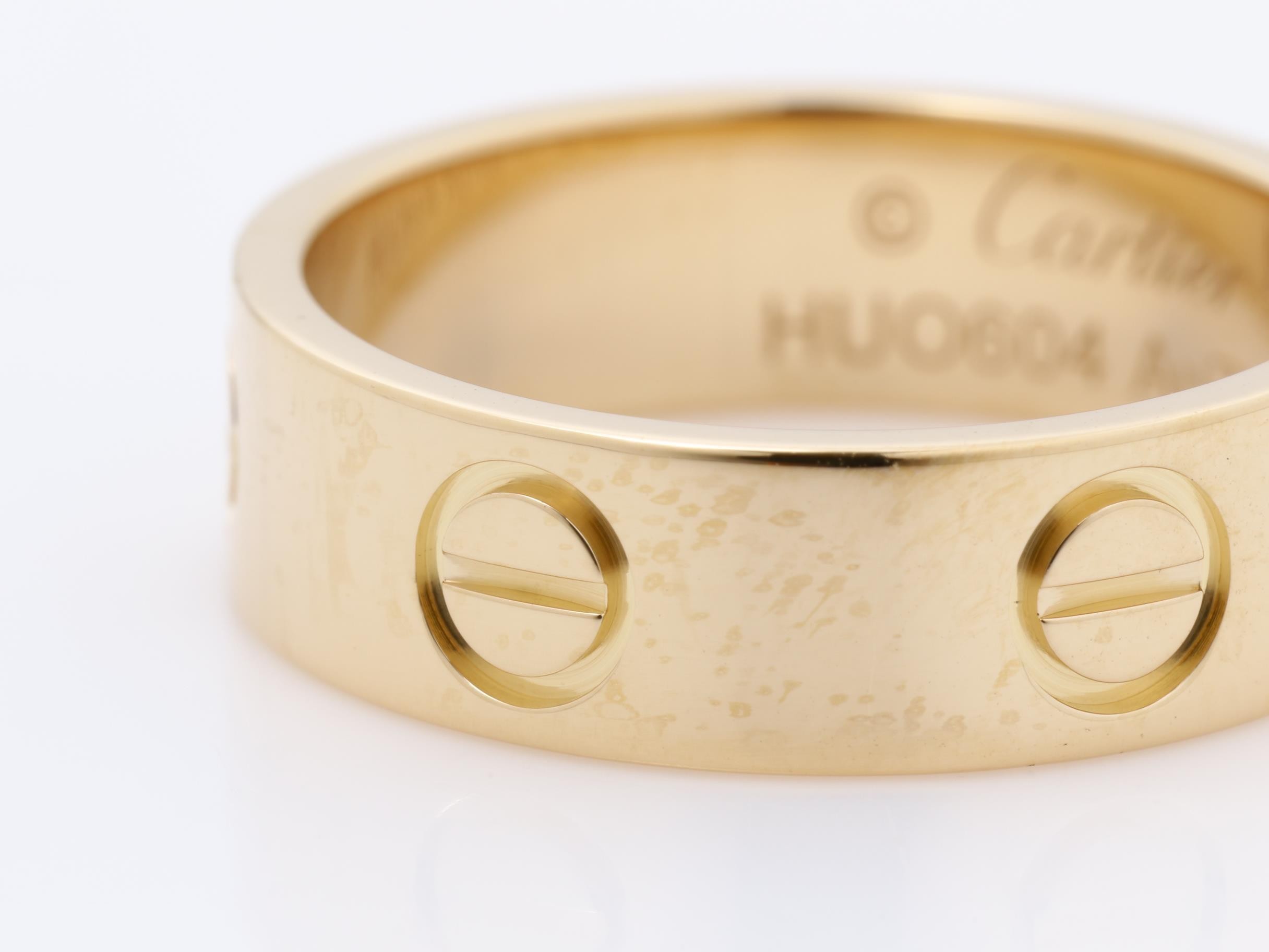 Au750PG Love Ring, Size 51, 5.5g, Width approx. 5.5mm — view 3