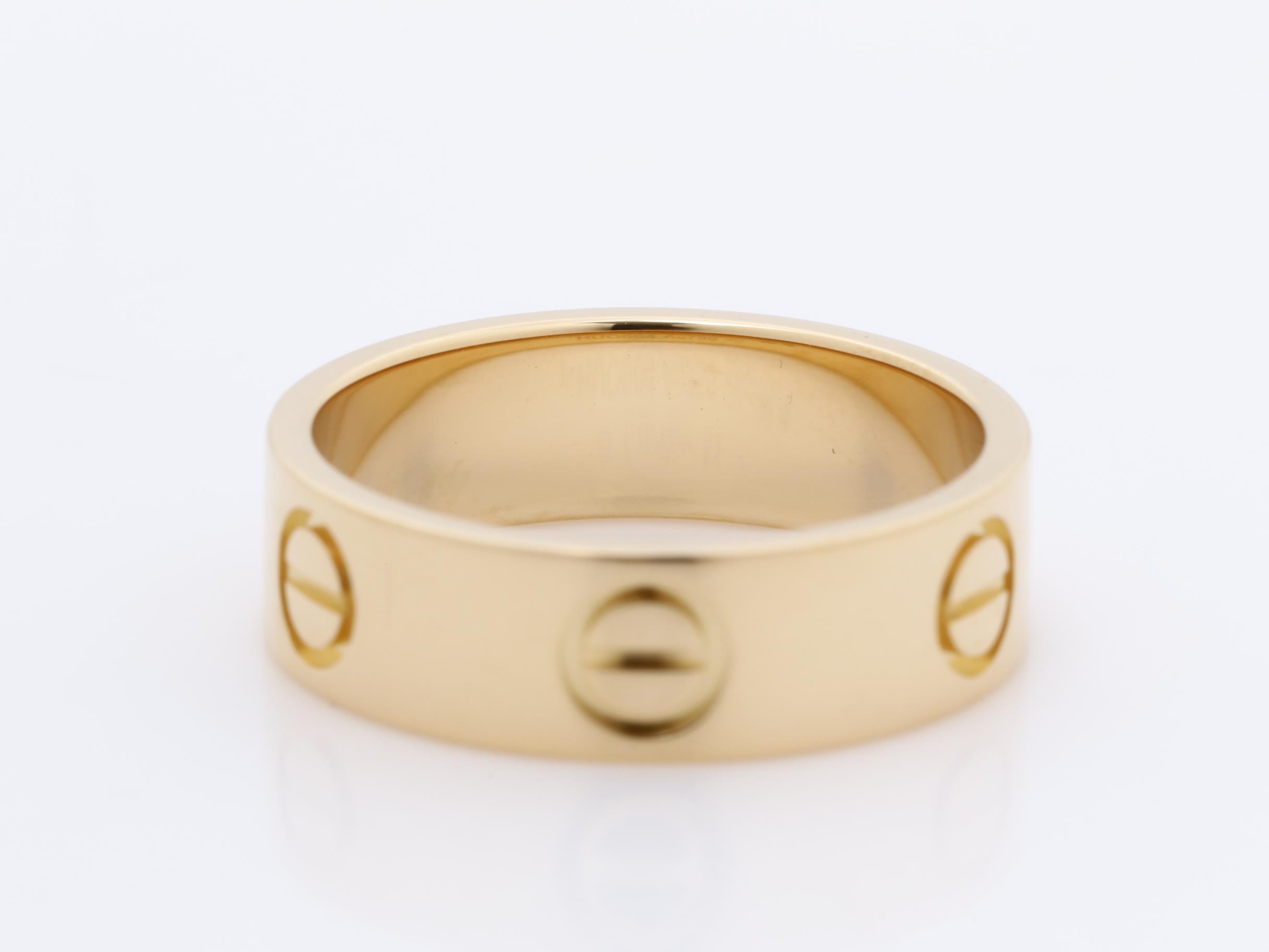 Au750PG Love Ring, Size 51, 5.5g, Width approx. 5.5mm — view 4