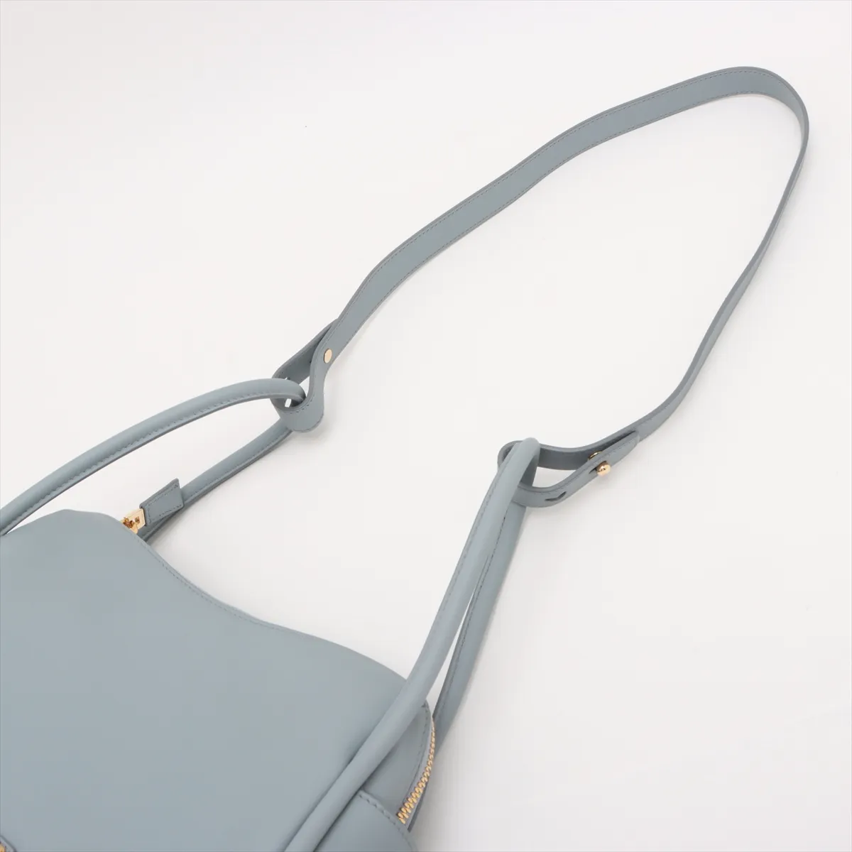 Darling Leather 2WAY Handbag Blue 1BA451 — view 7
