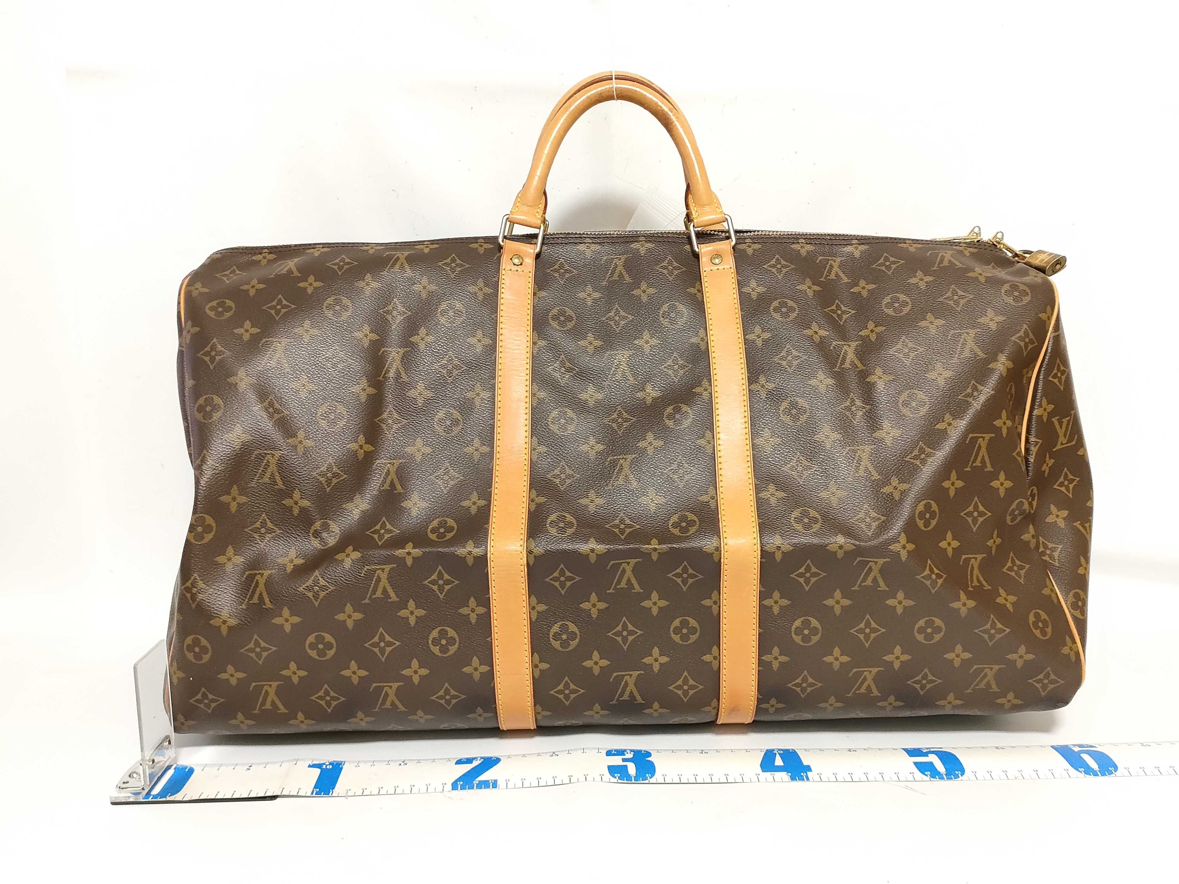 Monogram Keepall 60 M41422 MI1920 Brown Boston Bag — view 2