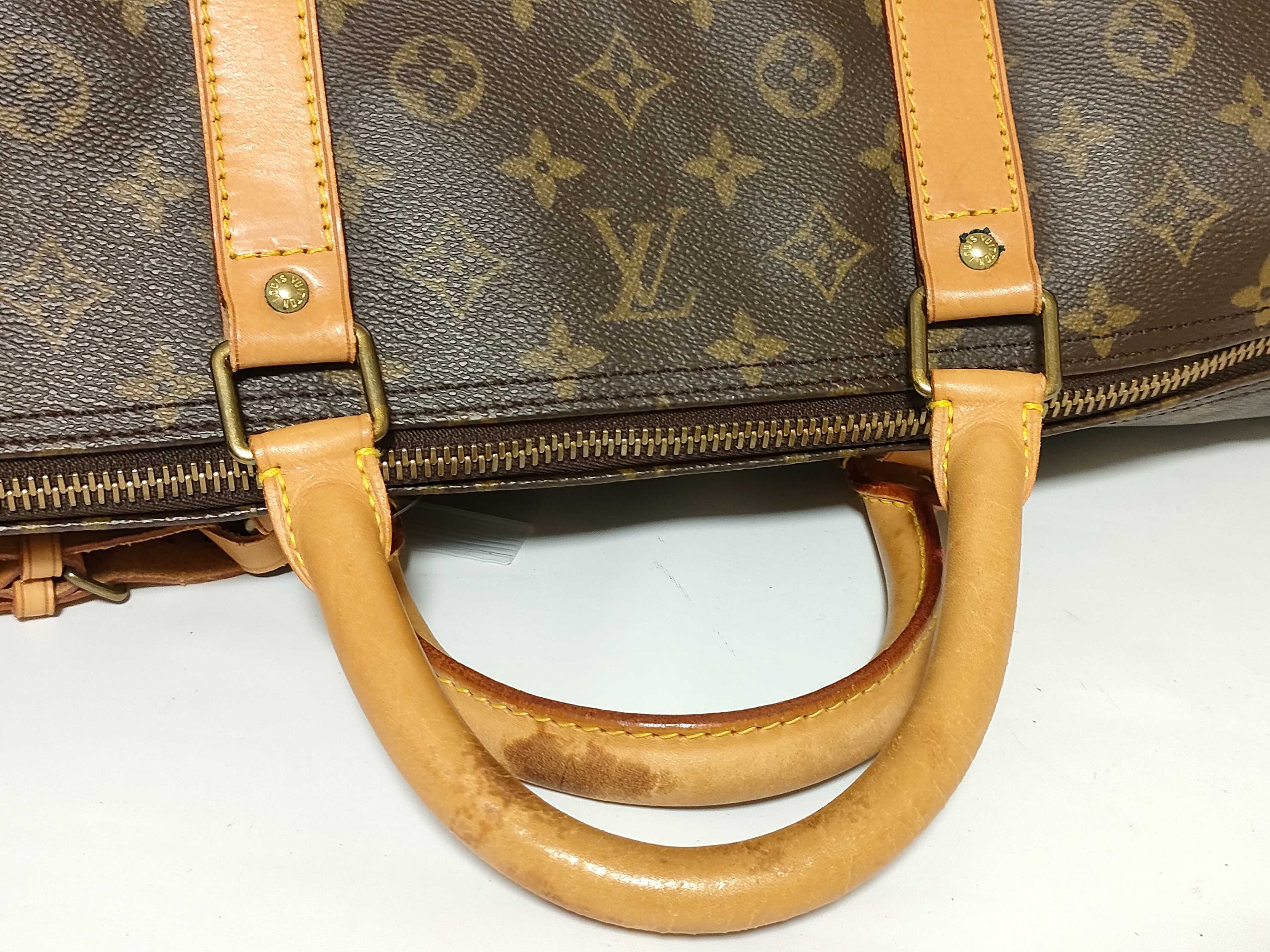 Monogram Keepall 60 M41422 MI1920 Brown Boston Bag — view 3