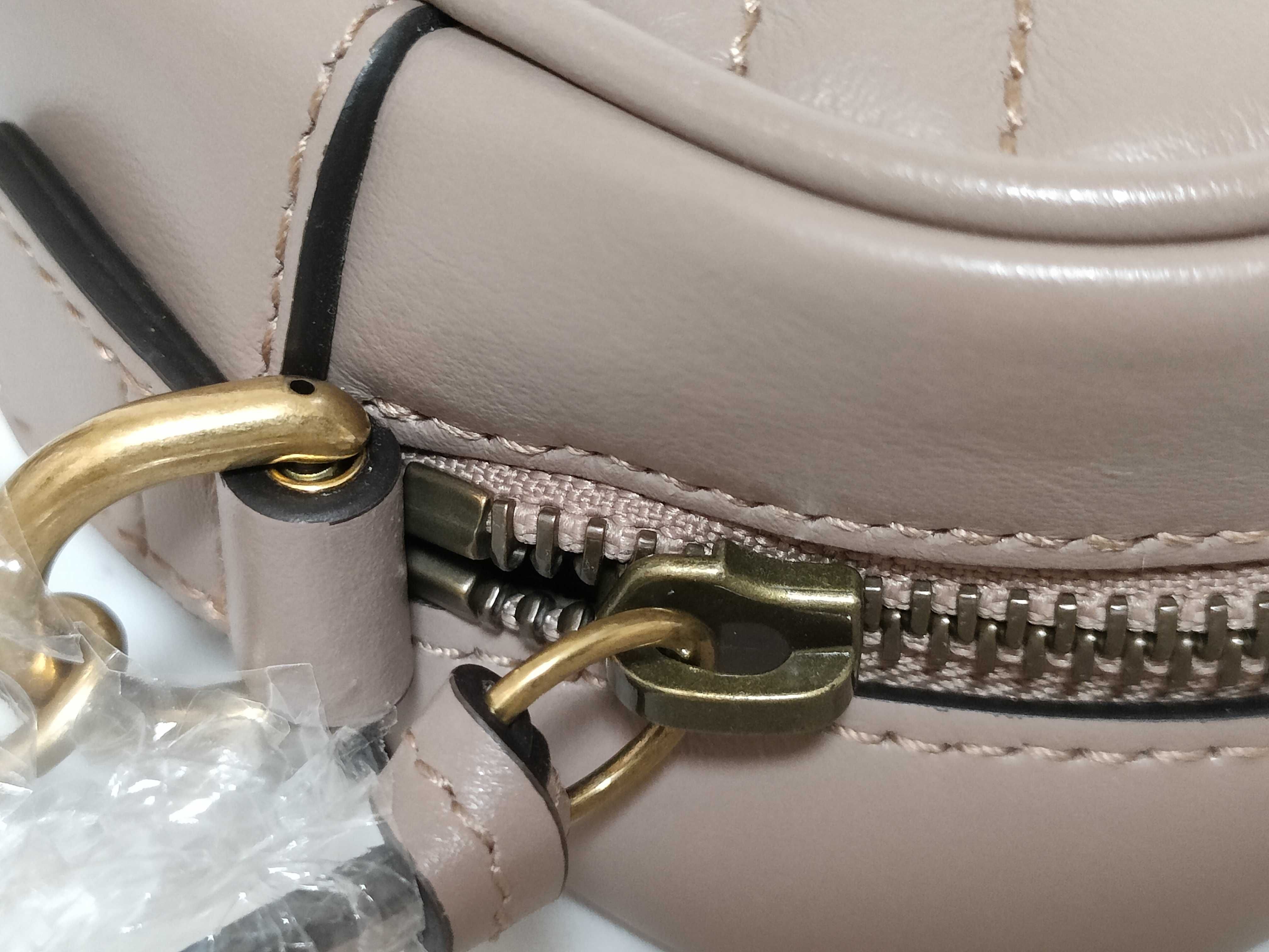 GG QT-GG Marmont Mini Camera Bag in dusty pink matelass leather shoulder bag — view 14