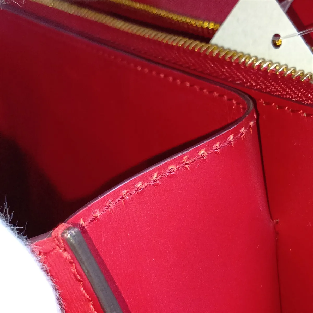 Classic Box Leather Shoulder Bag, Red — view 15