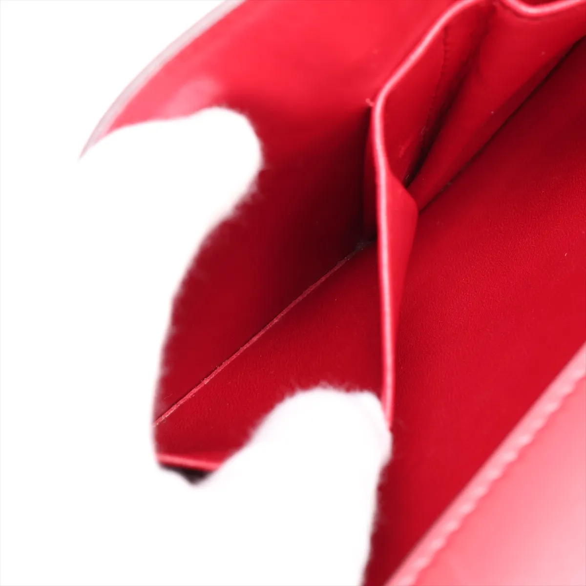 Classic Box Leather Shoulder Bag, Red — view 10