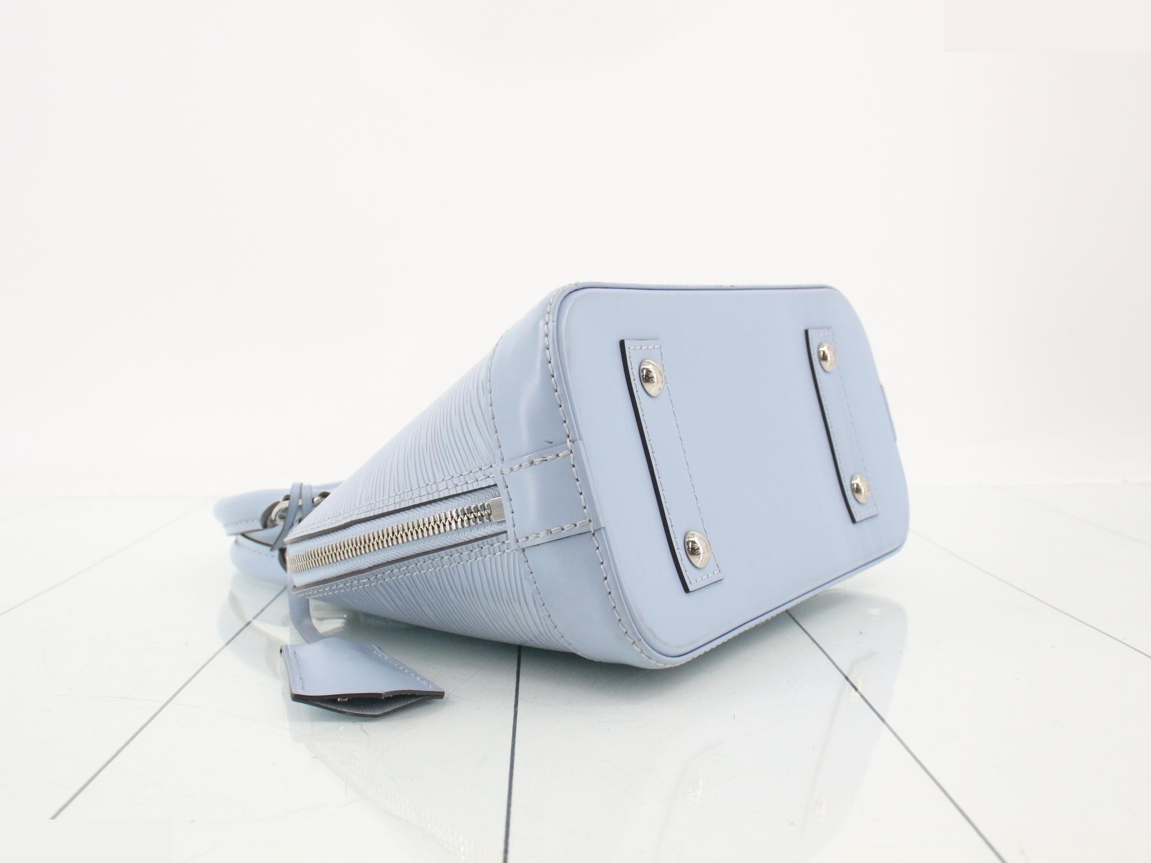 Epi Alma BB Blue Nuage 2-Way Handbag — view 5