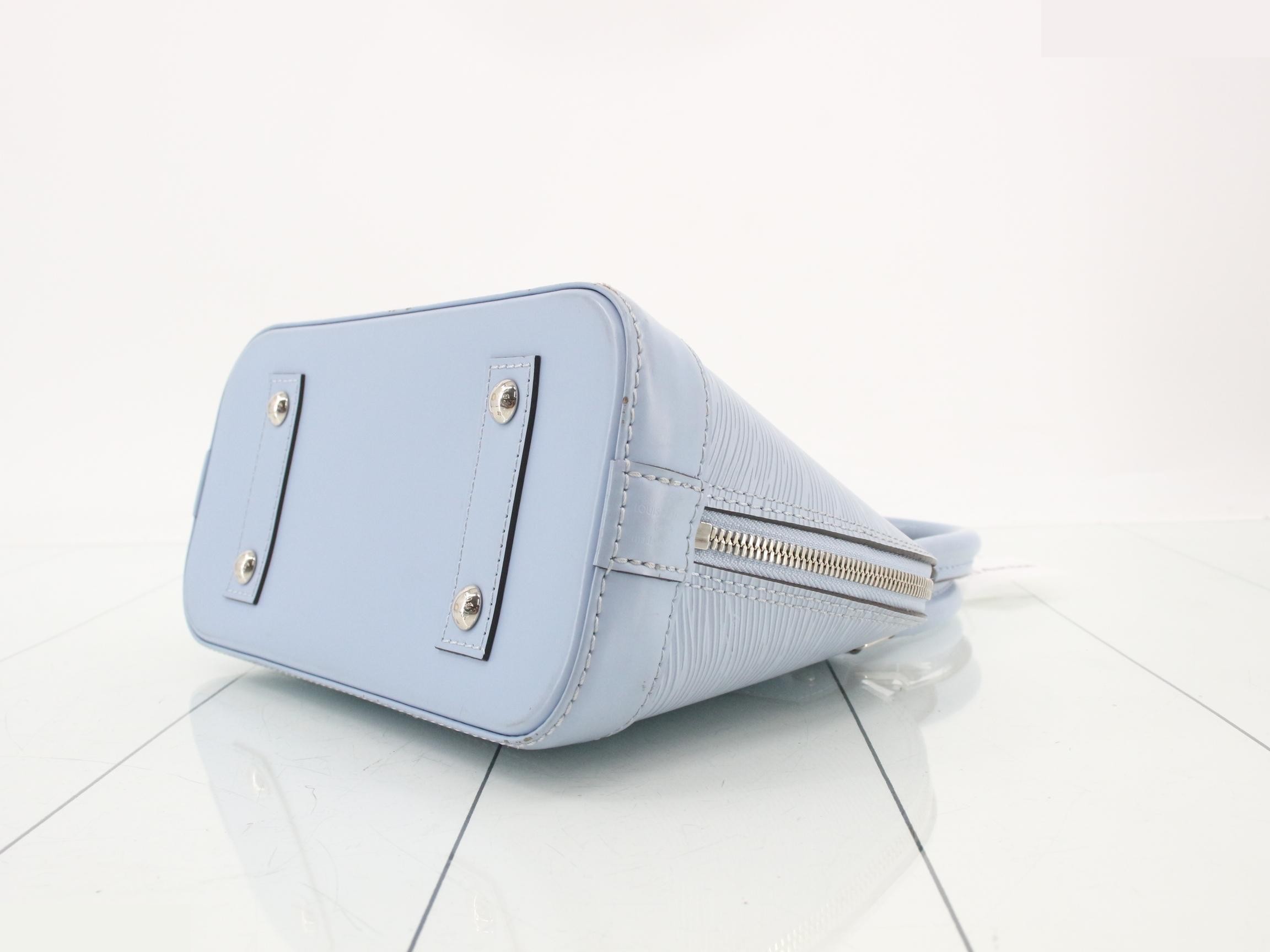 Epi Alma BB Blue Nuage 2-Way Handbag — view 6